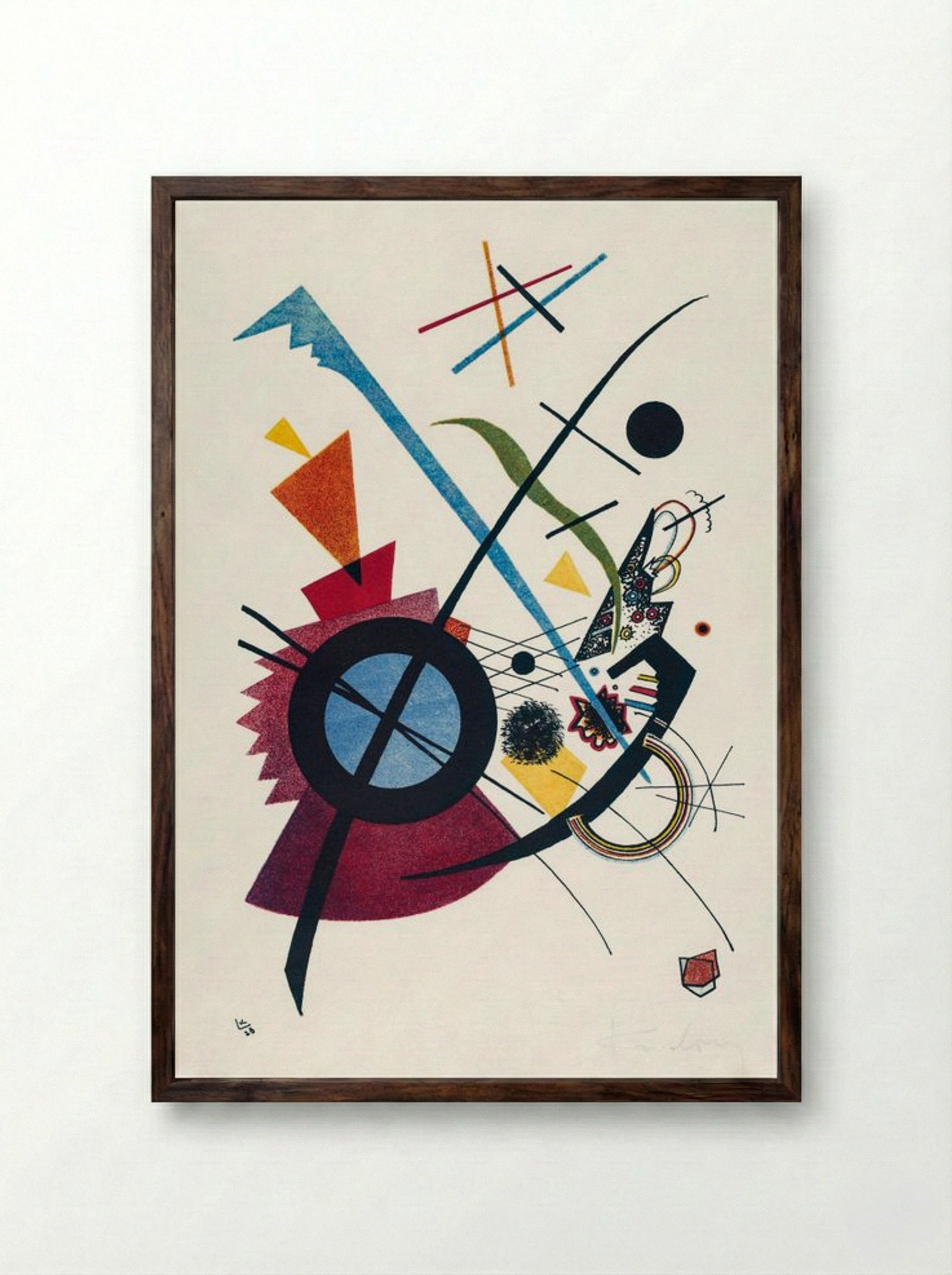 Violet - Wassily Kandinsky - Framed Print Dark Wood