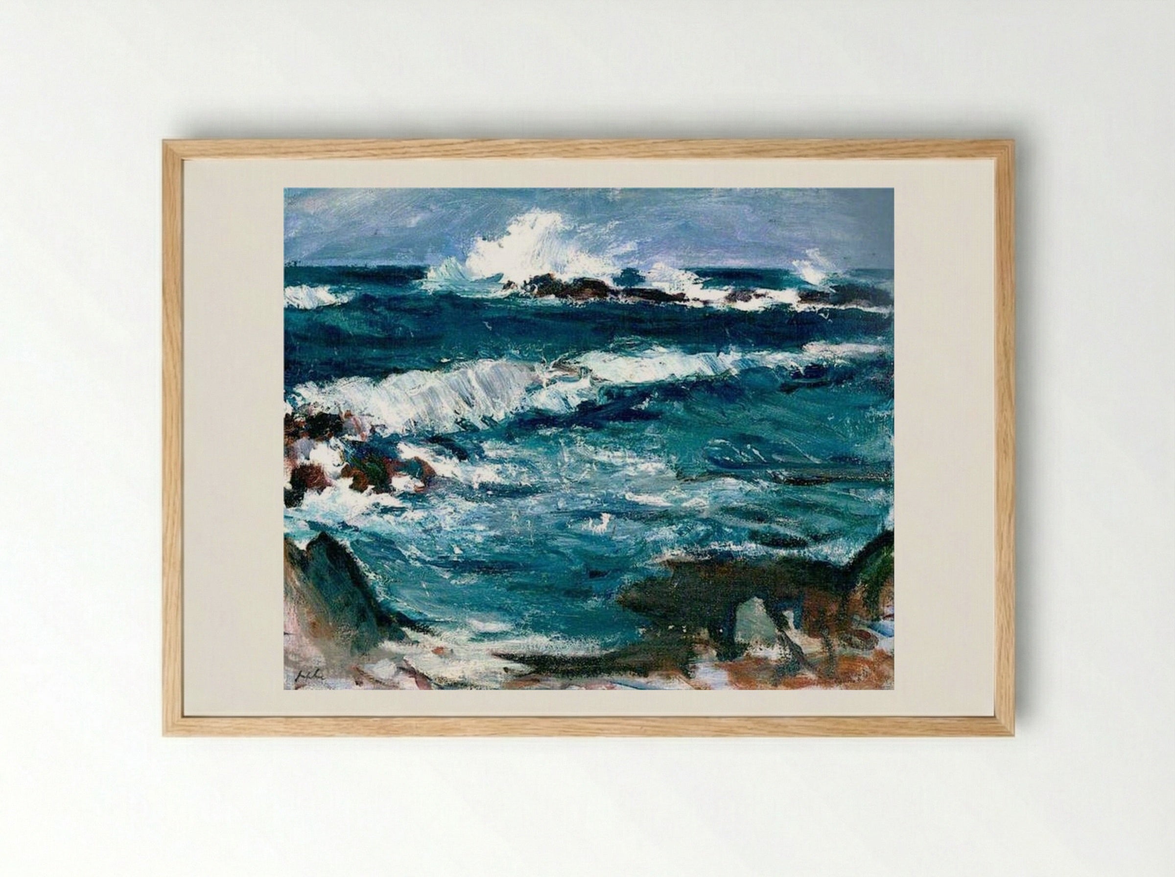 Stormy Weather, Iona - Samuel Peploe - Framed Print Wood