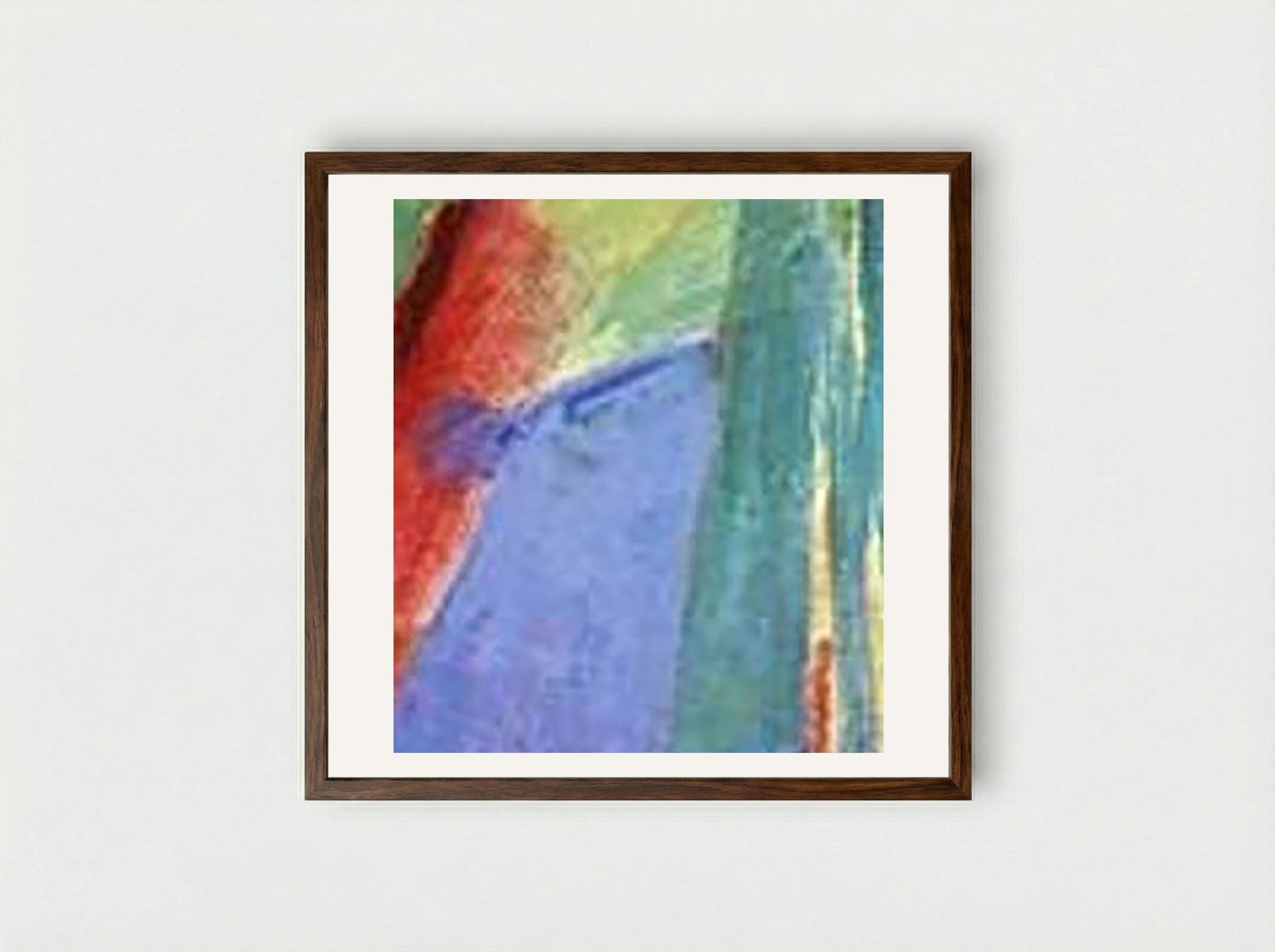 Sleeping Animals - Franz Marc - Framed Print Dark Wood