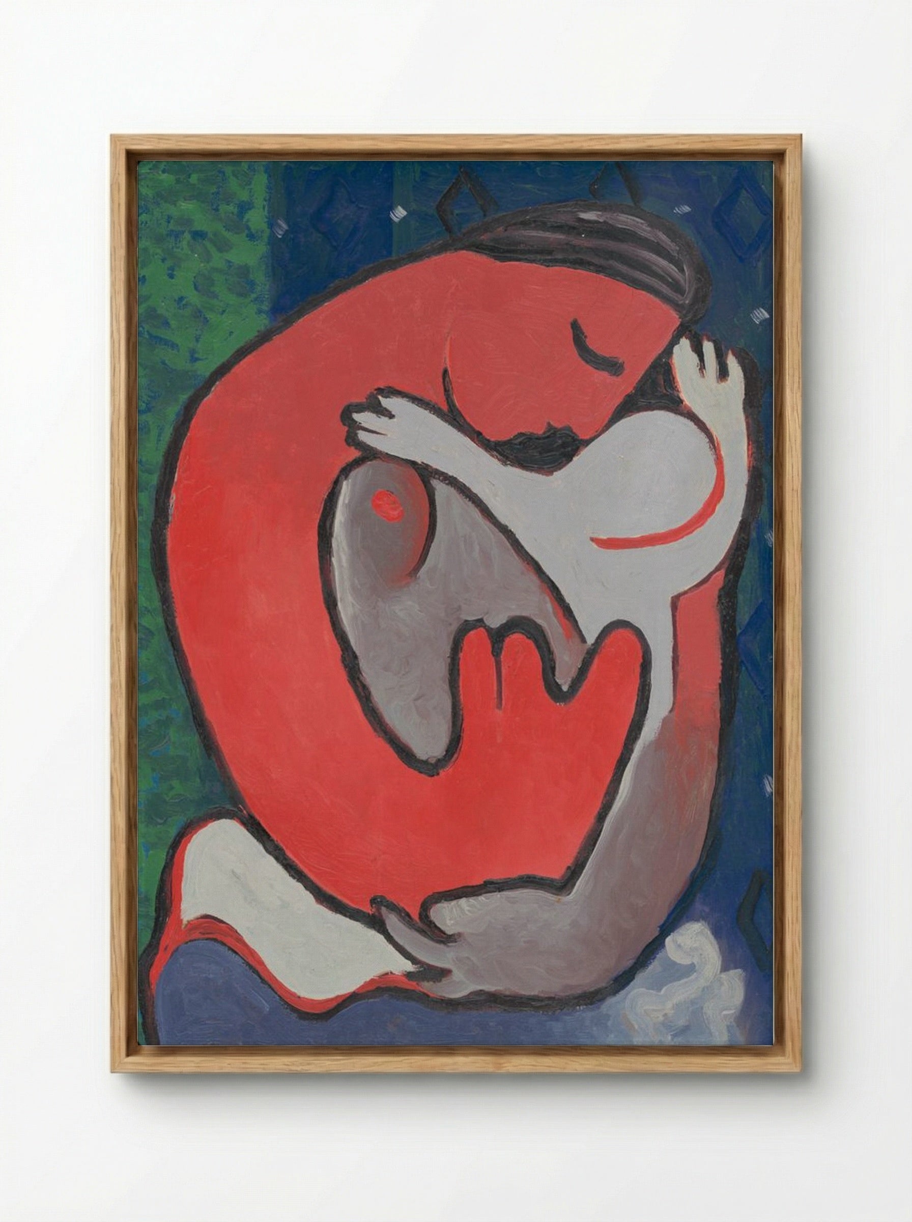 Mother's Embrace - Mikuláš Galanda - Framed Canvas Wood