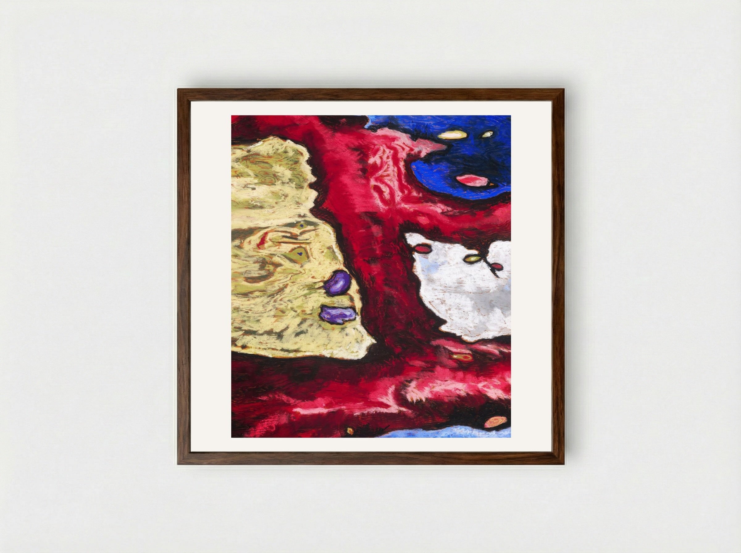 Tree Forms and Water - Arthur Dove - Framed Print Dark Wood