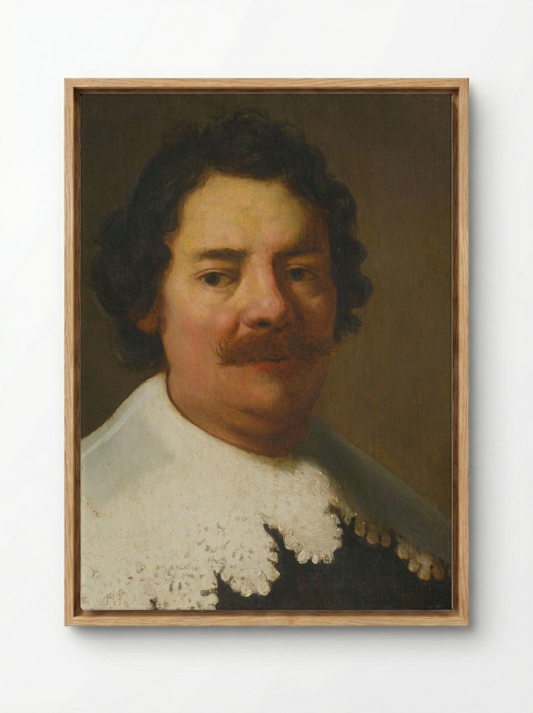 Portrait of Willem Burchgraeff - Bartholomeus van der Helst - Framed Canvas Wood