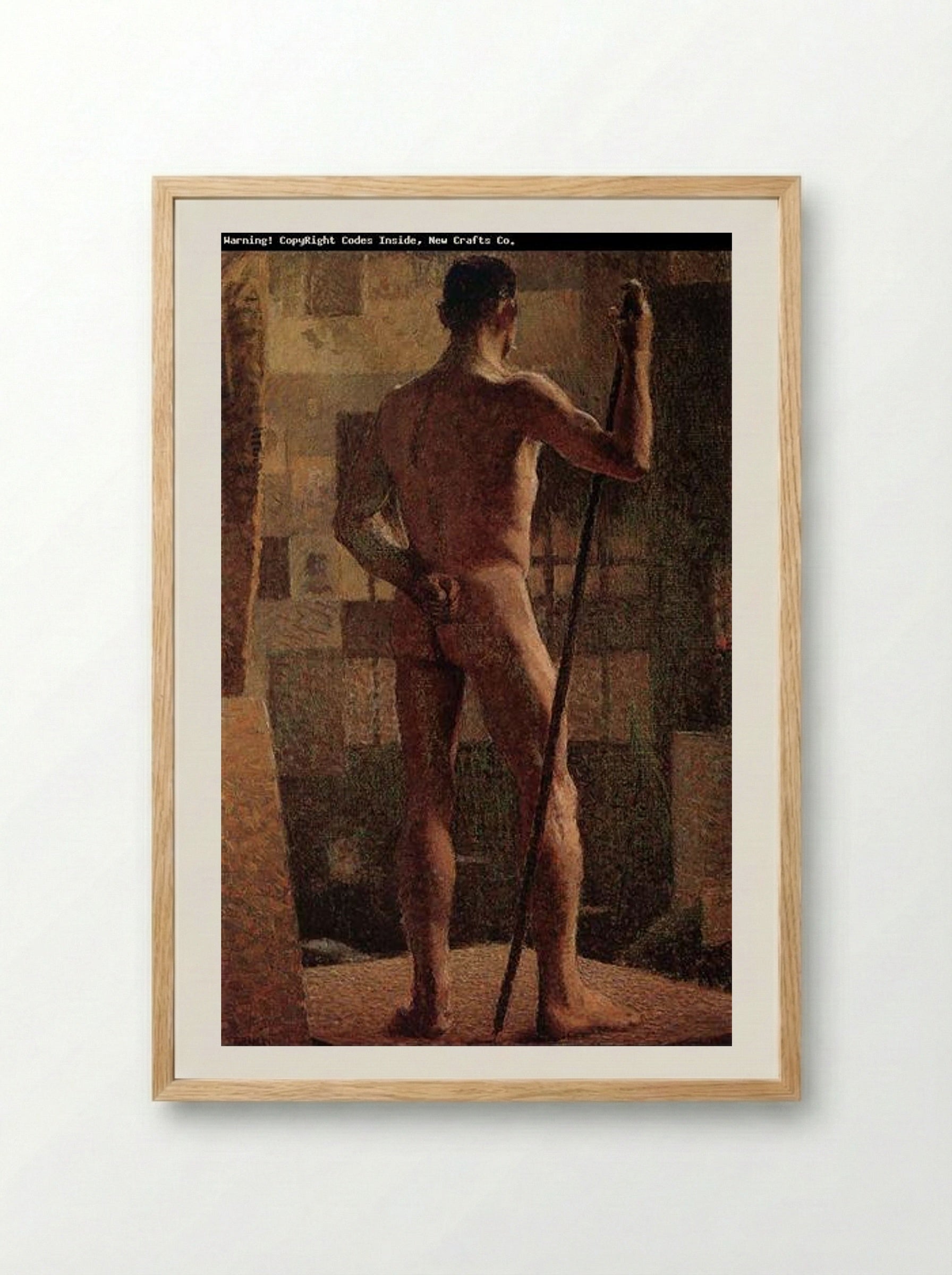 The Spotted Man - Grant Wood - Framed Print Wood