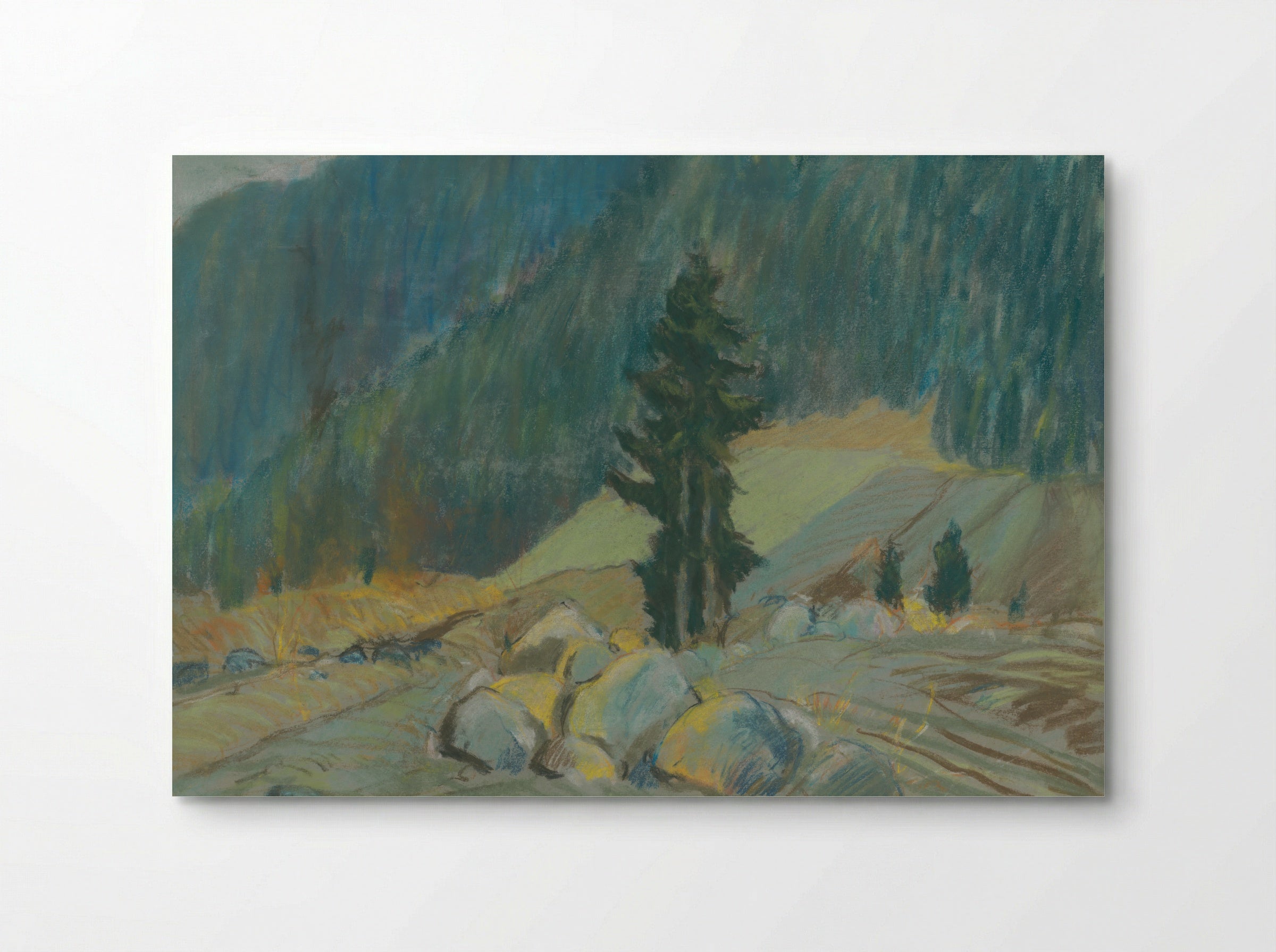Mountain Brook Between Boulders - Zolo Palugyay - Poster