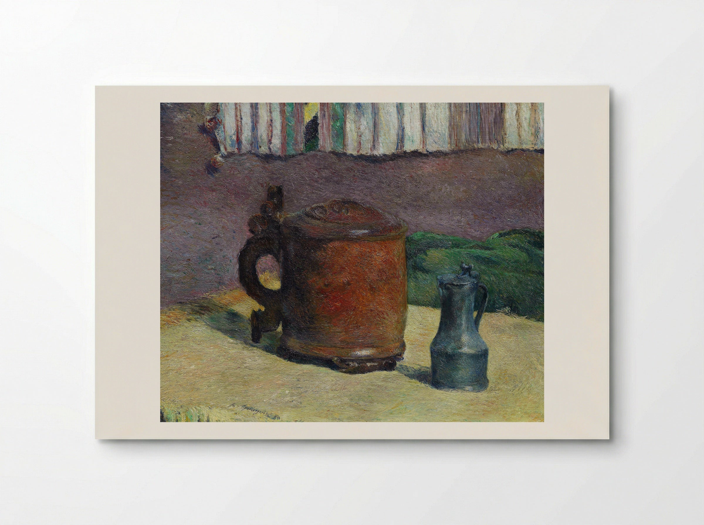 Still Life with Wood Tankard and Metal Pitcher - Paul Gauguin - Poster