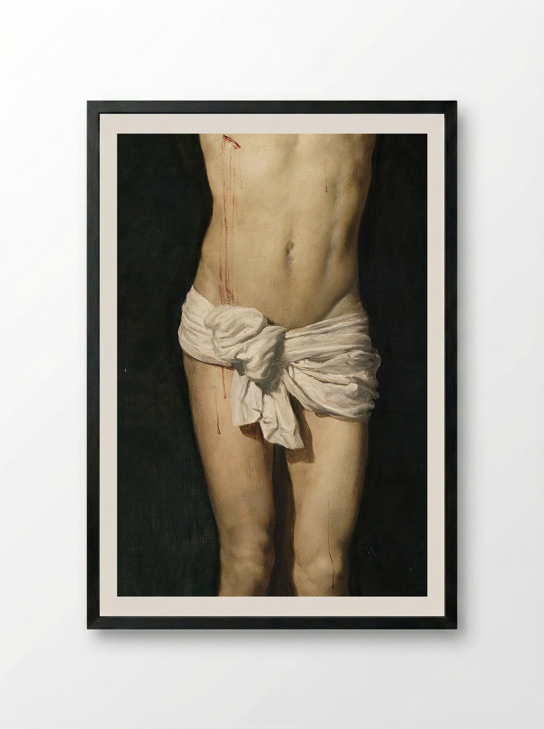 Christ Crucified - Diego Velázquez - Framed Print Black