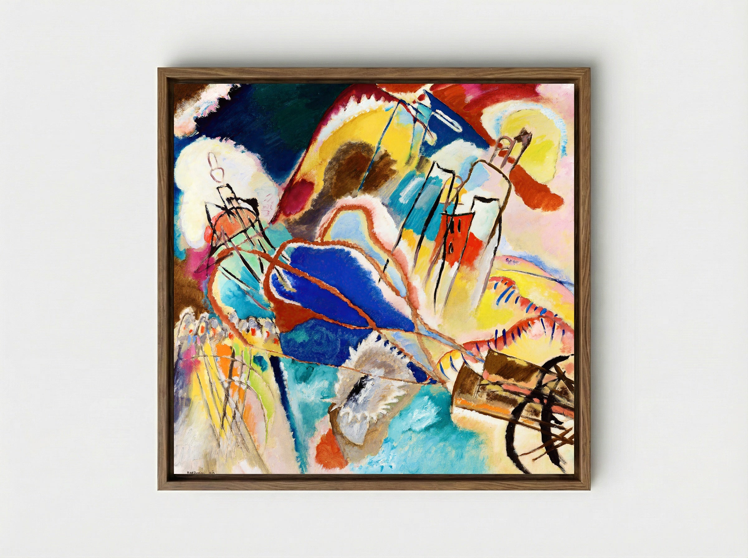 Improvisation No. 30 - Wassily Kandinsky - Framed Canvas Wood