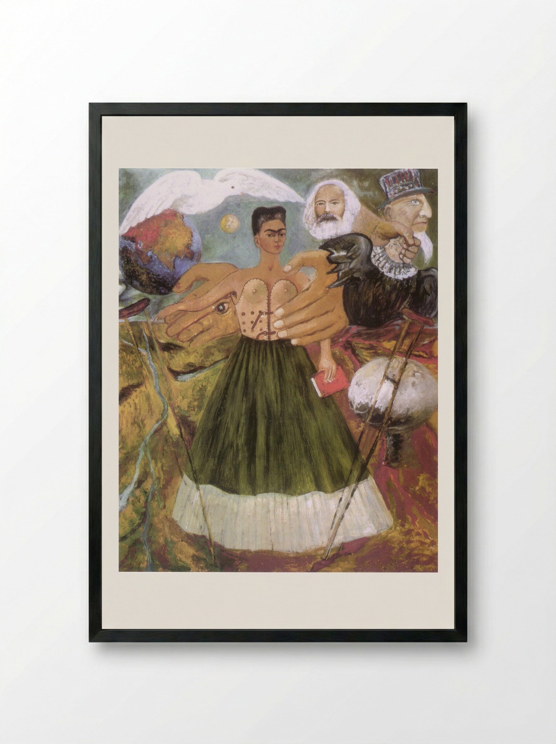 Marxism Will Give Health to the Sick - Frida Kahlo - Framed Print Black