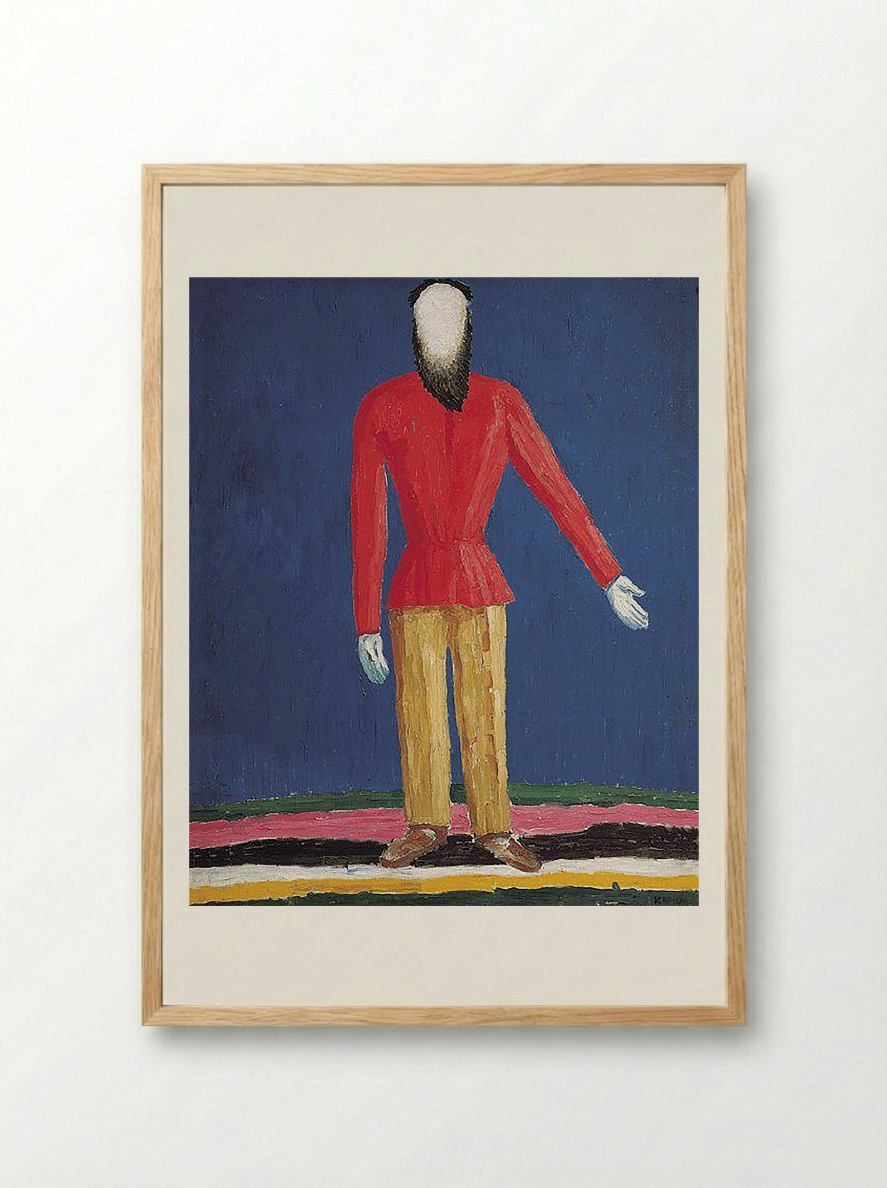 Peasant - Kazimir Malevich - Framed Print Wood