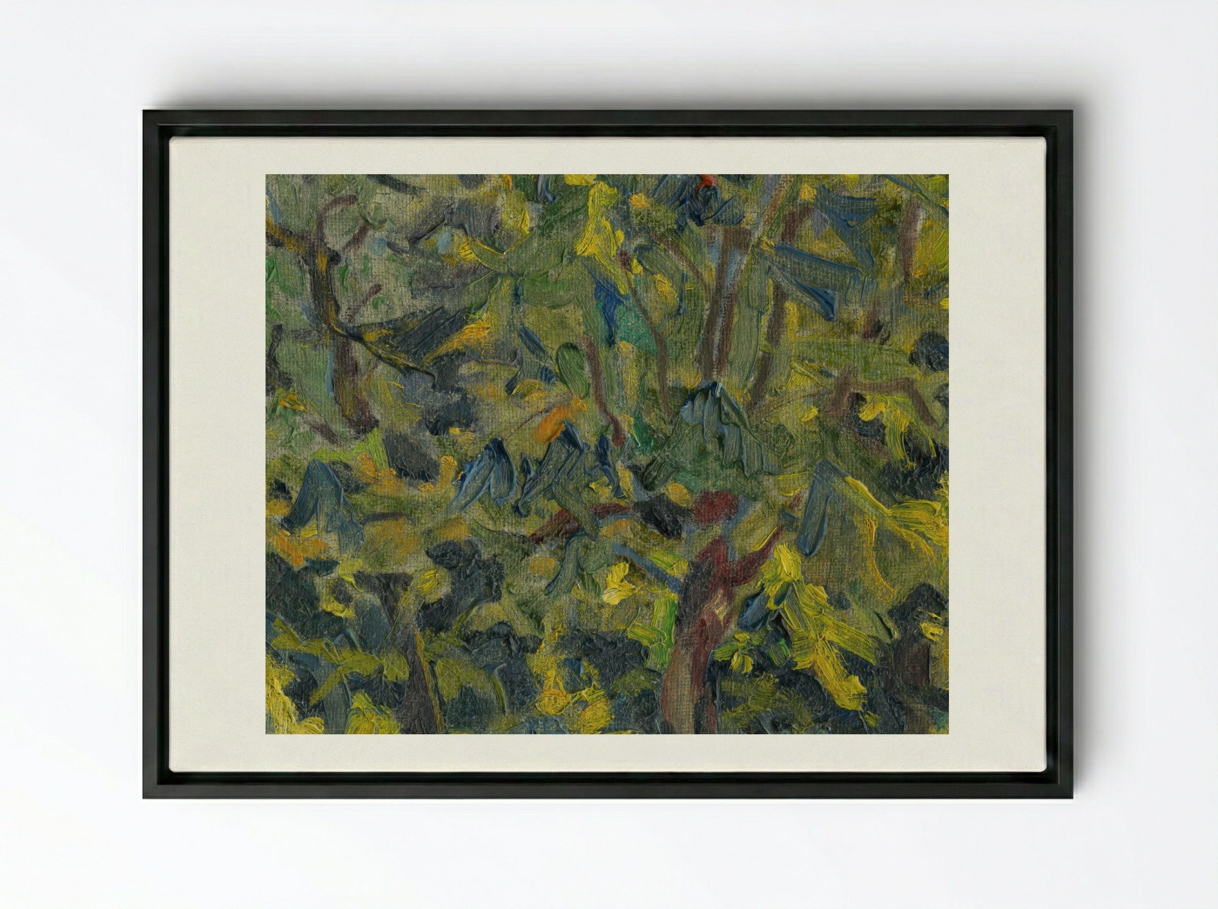 In the Park - Konstantin Bauer - Framed Canvas Black