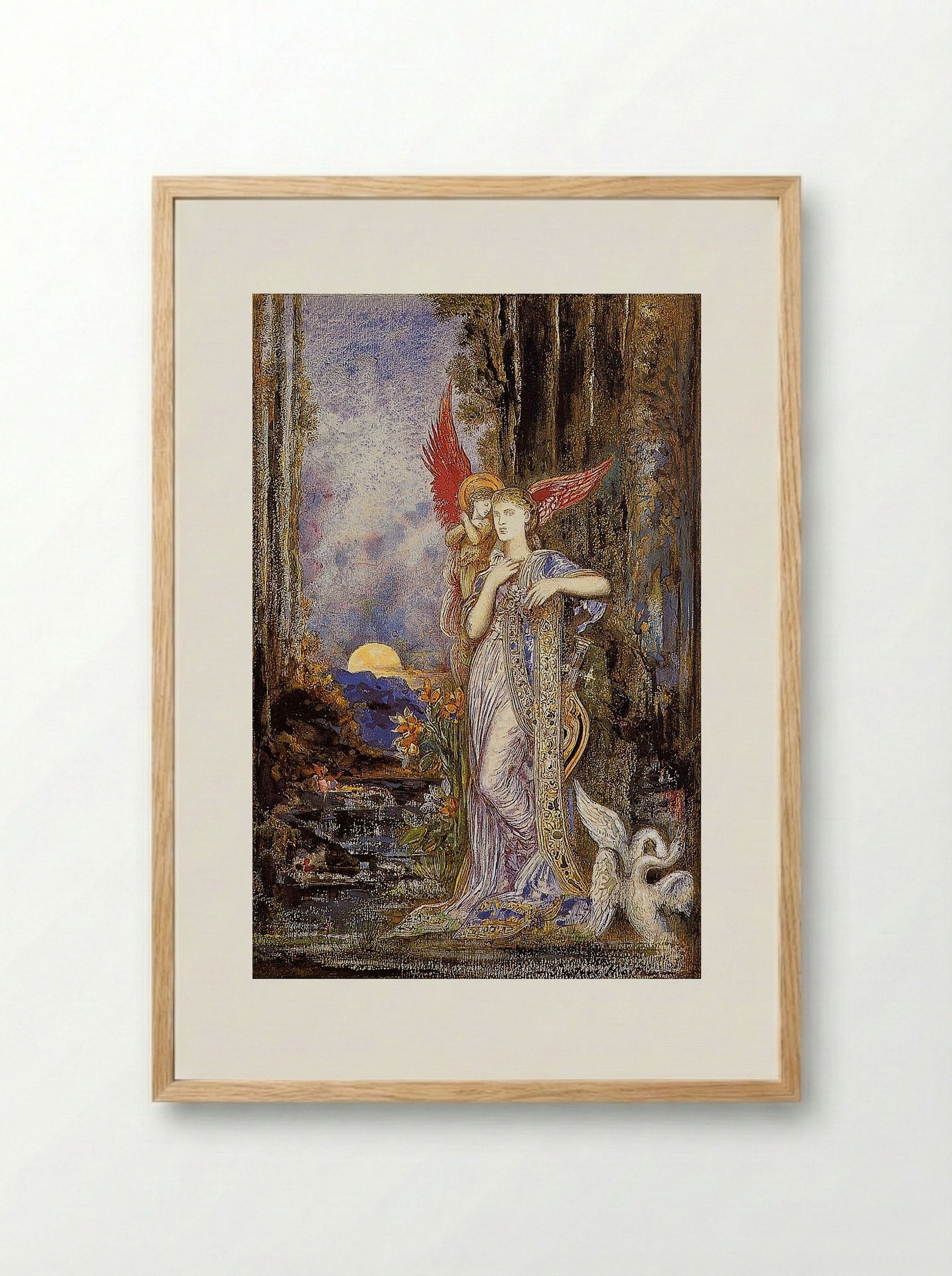 Inspiration - Gustave Moreau - Framed Print Wood