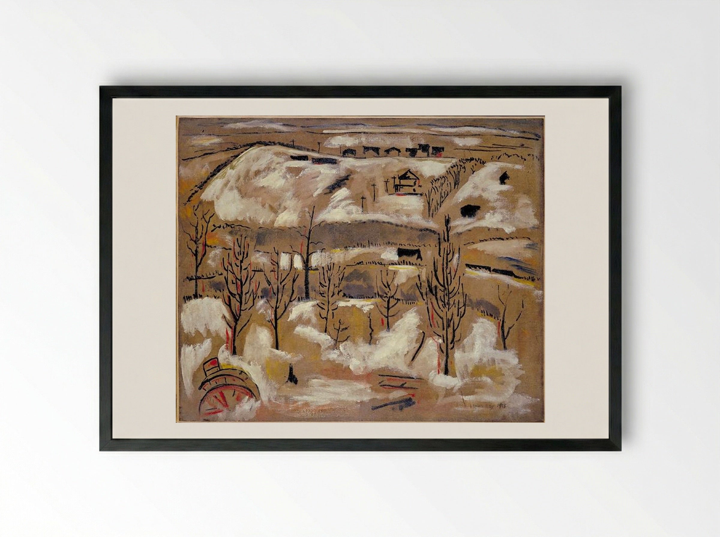 The Hill - Man Ray - Framed Print Black