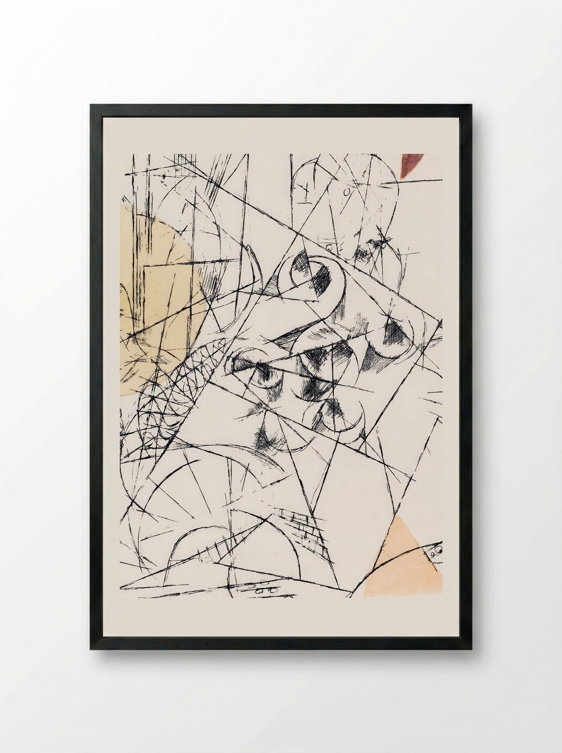 Hope and Destruction (Zerstörung und Hoffnung) - Paul Klee - Framed Print Black