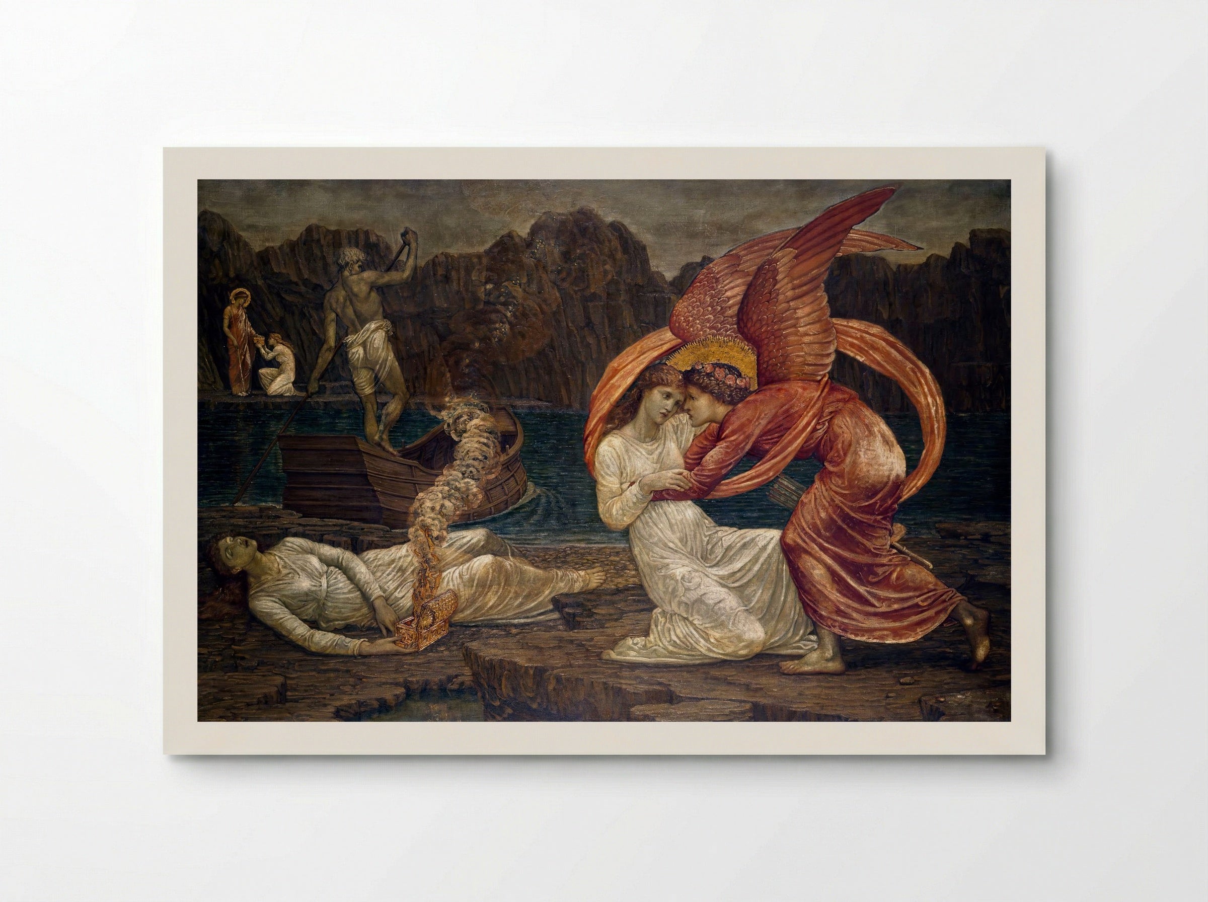 Psyche Receiving the Casket from Proserpine - Edward Burne-Jones - Poster