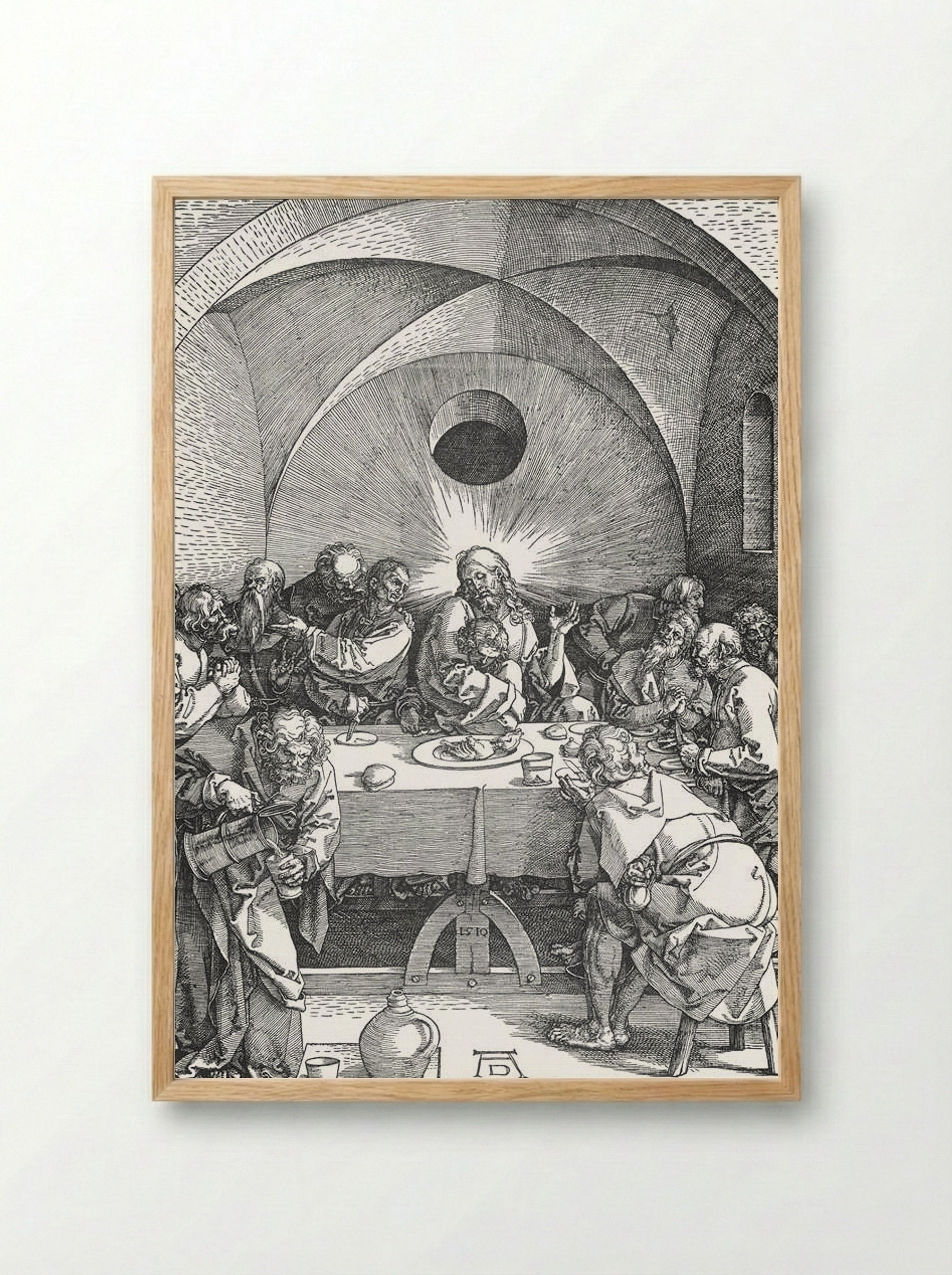 The Last Supper - Albrecht Dürer - Framed Print Wood