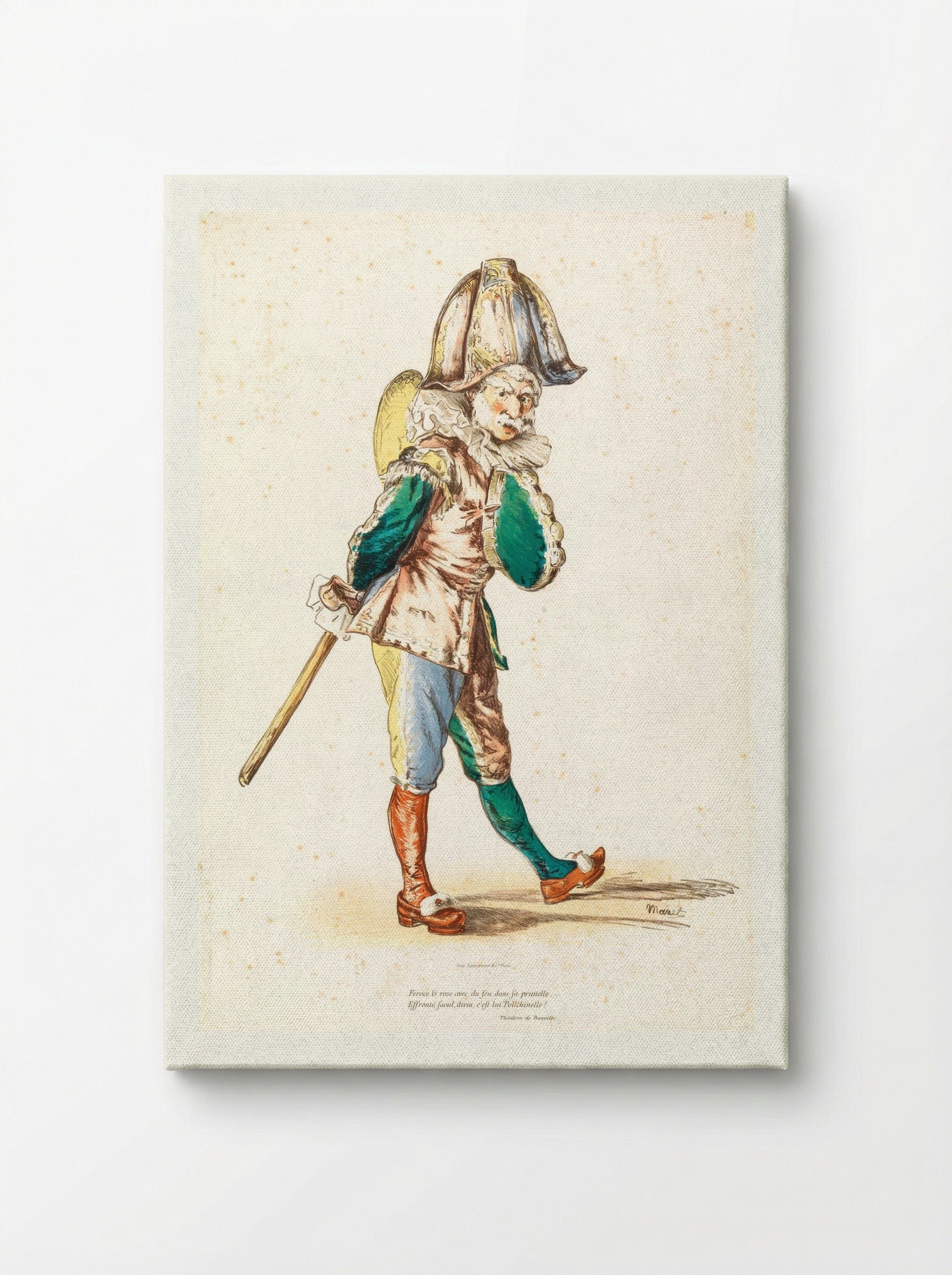 Polichinelle - Édouard Manet - Canvas