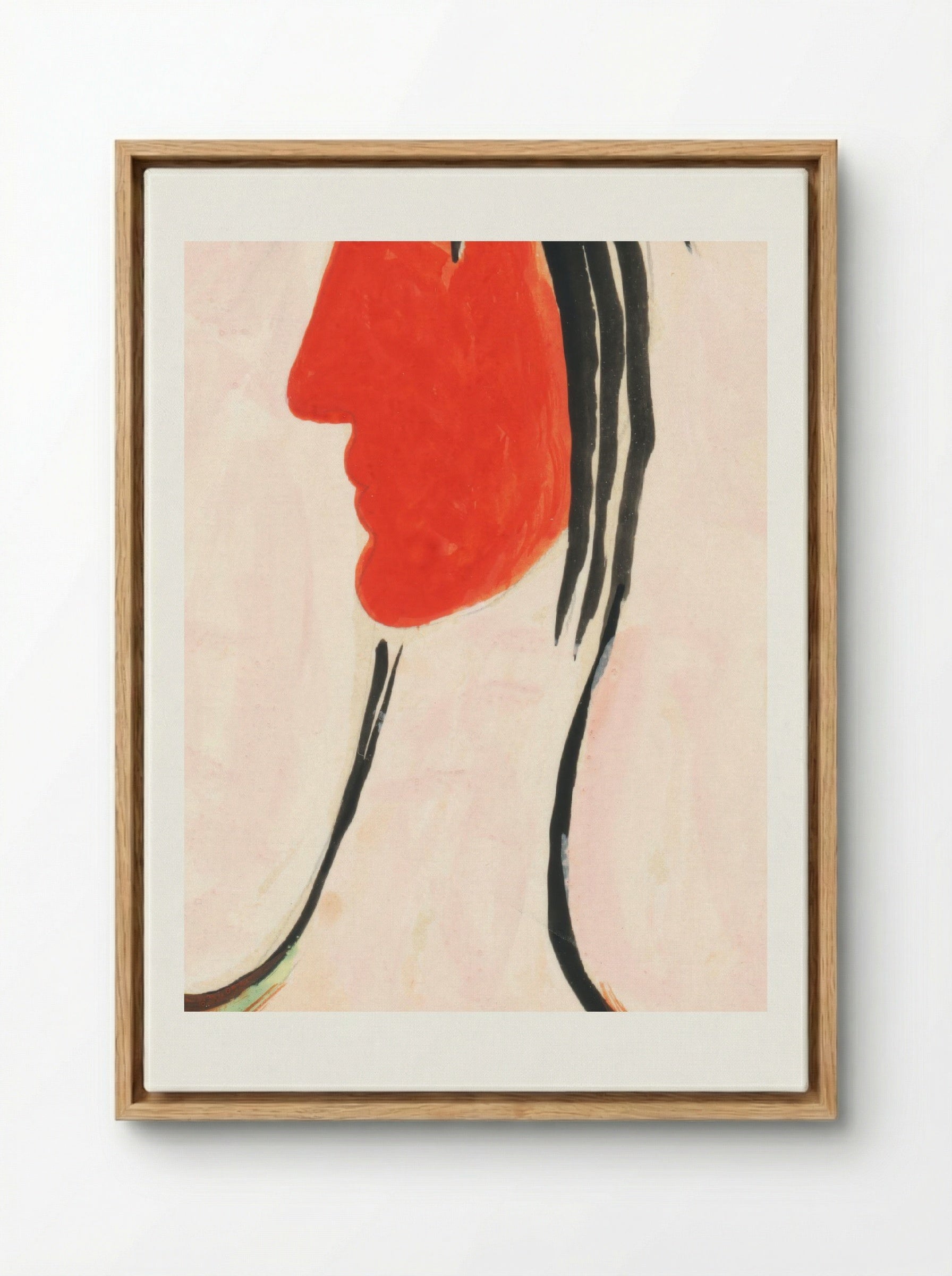 In Front of a Mirror - Mikuláš Galanda - Framed Canvas Wood