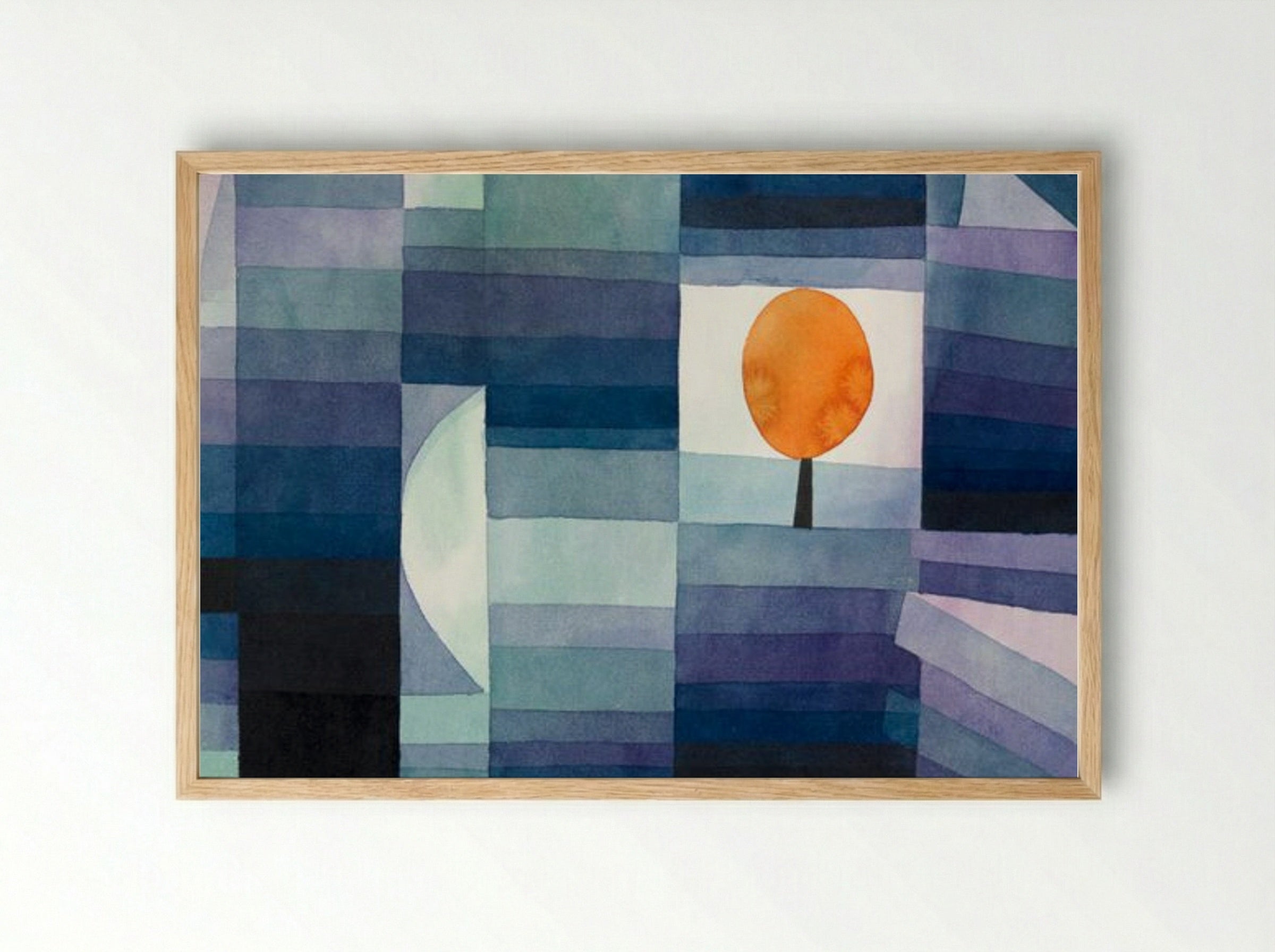 The Harbinger of Autumn - Paul Klee - Framed Print Wood