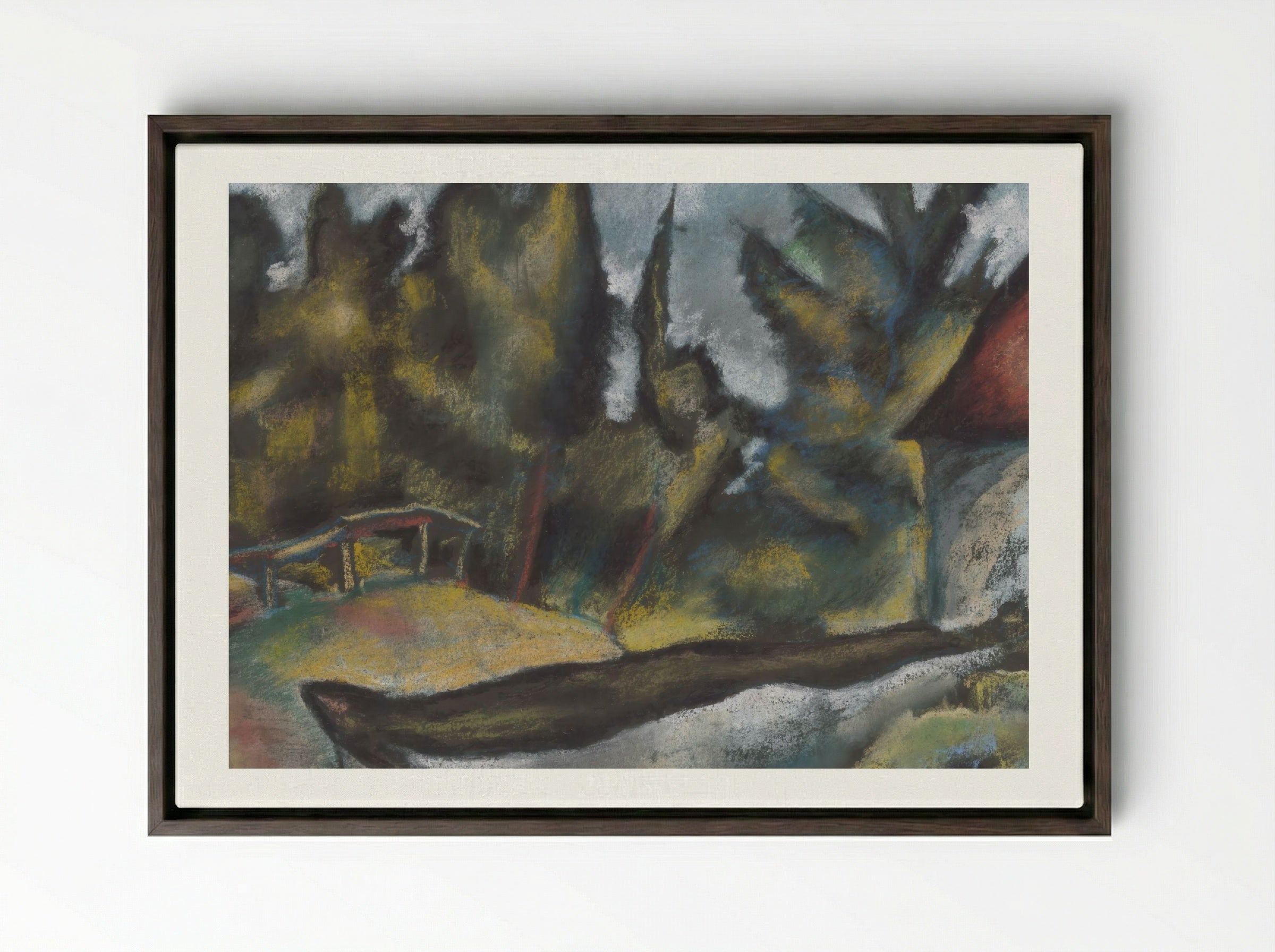 Kosice Calvary - Konstantin Bauer - Framed Canvas Dark Wood