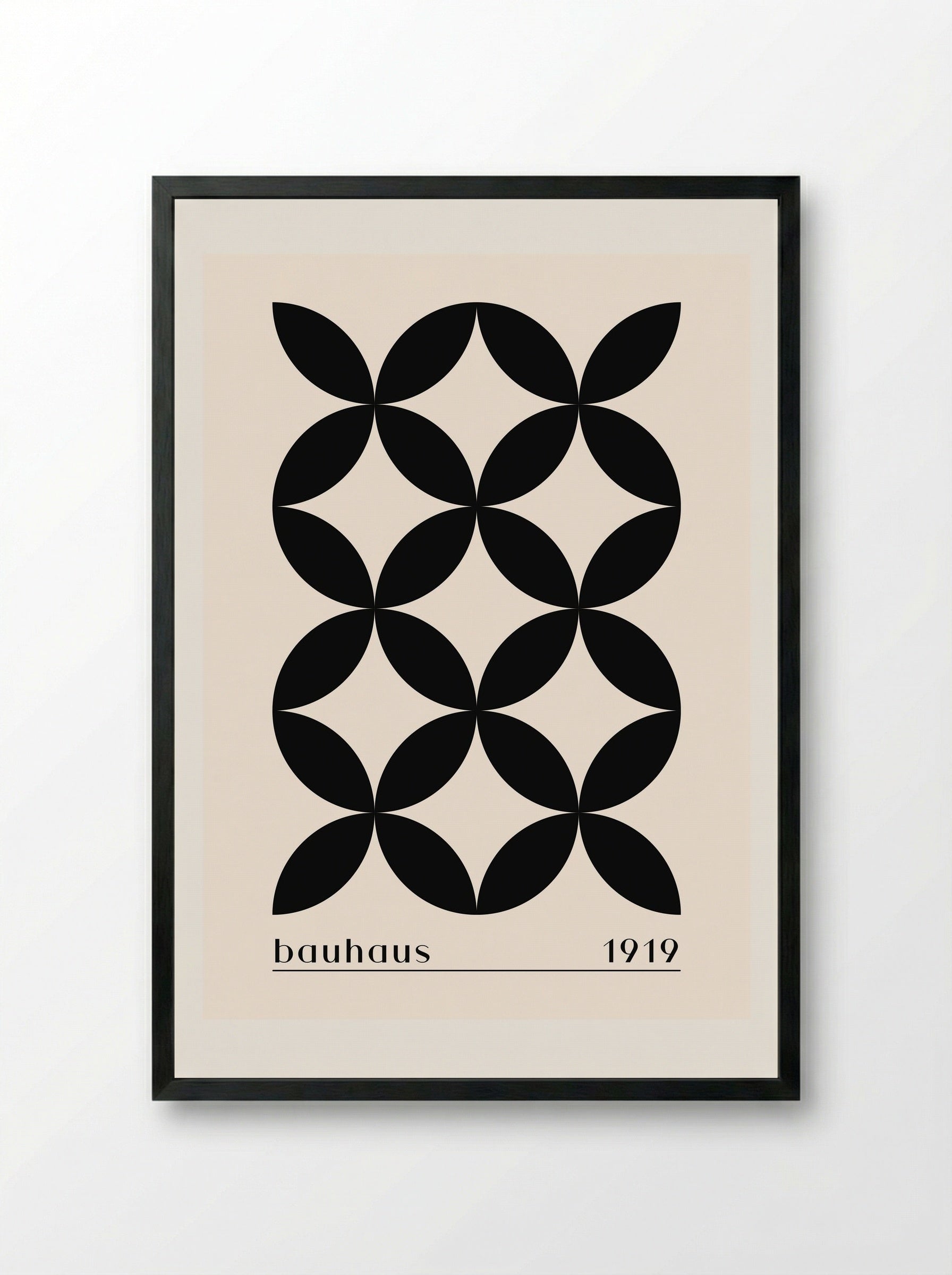 Bauhaus Petal Formation 1919 - Framed Print Black