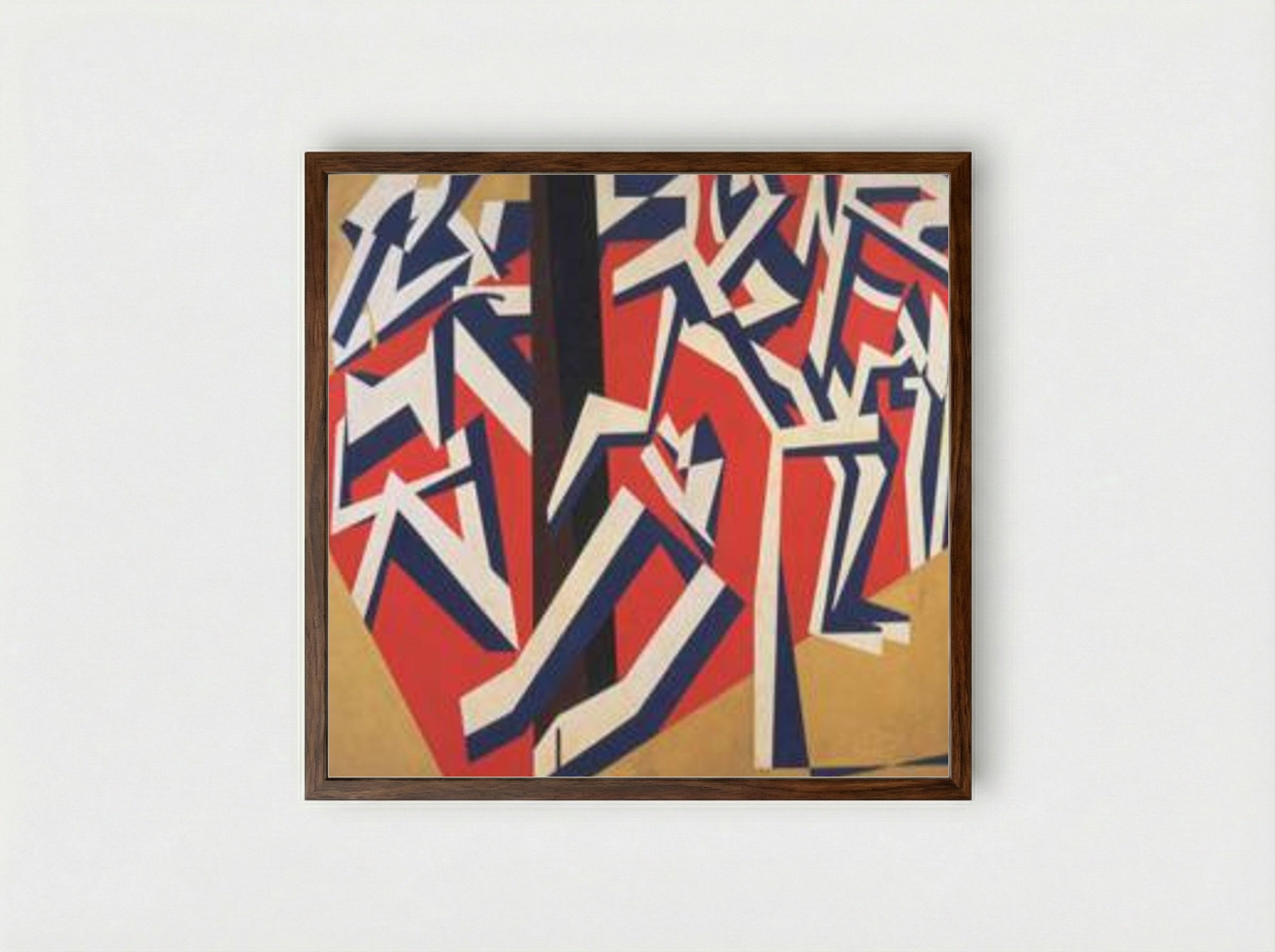 The Mud Bath - David Bomberg - Framed Print Dark Wood