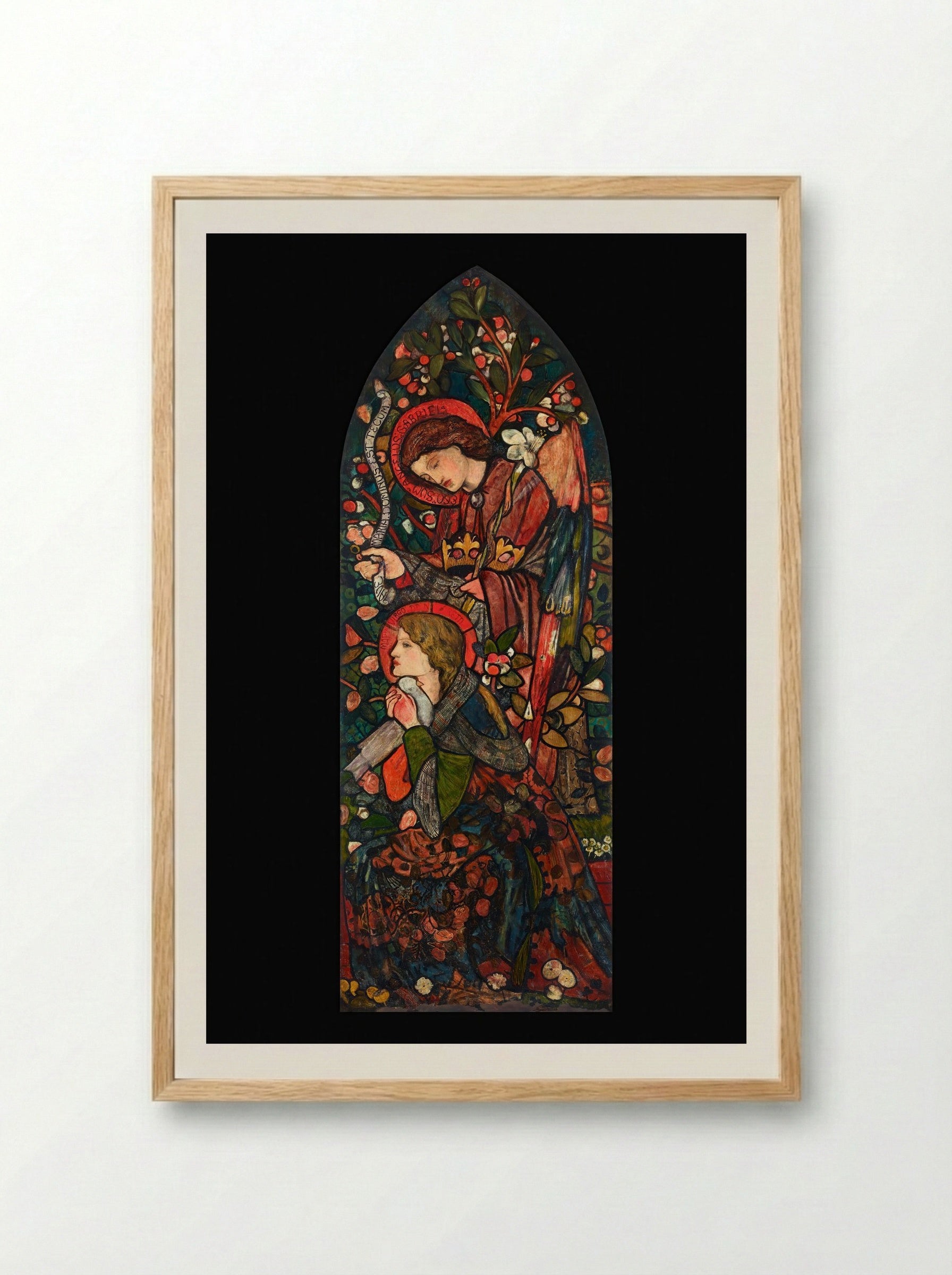 The Annunciation - Sir Edward Burne-Jones - Framed Print Wood