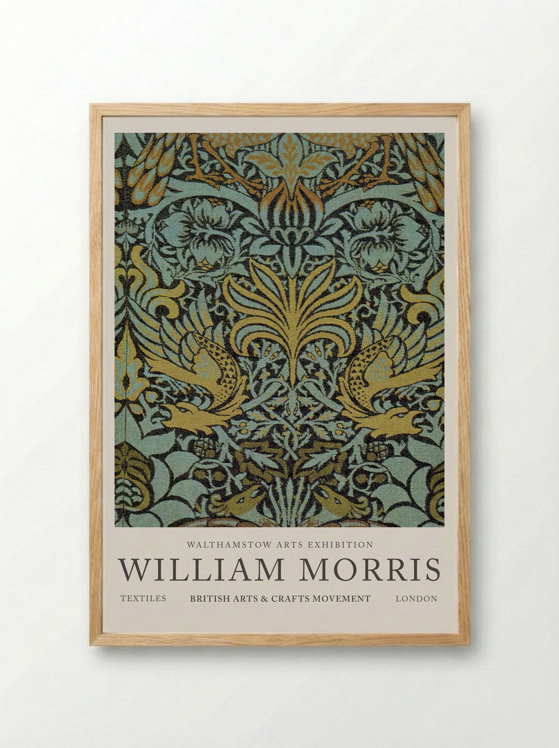 Peacock and Dragon Woven Wool Furnishing Fabric - William Morris