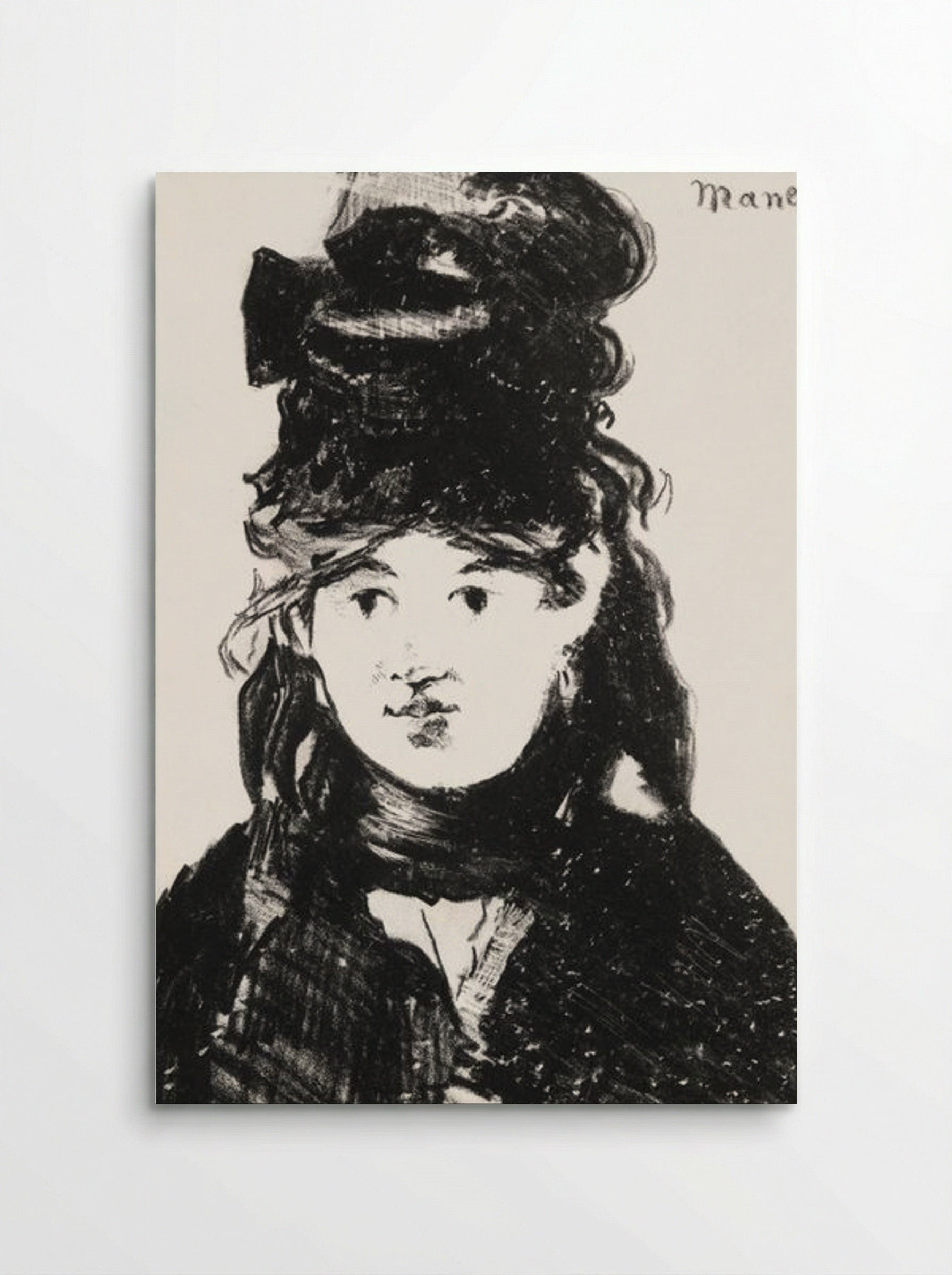 Berthe Morisot in Black - Édouard Manet - Poster