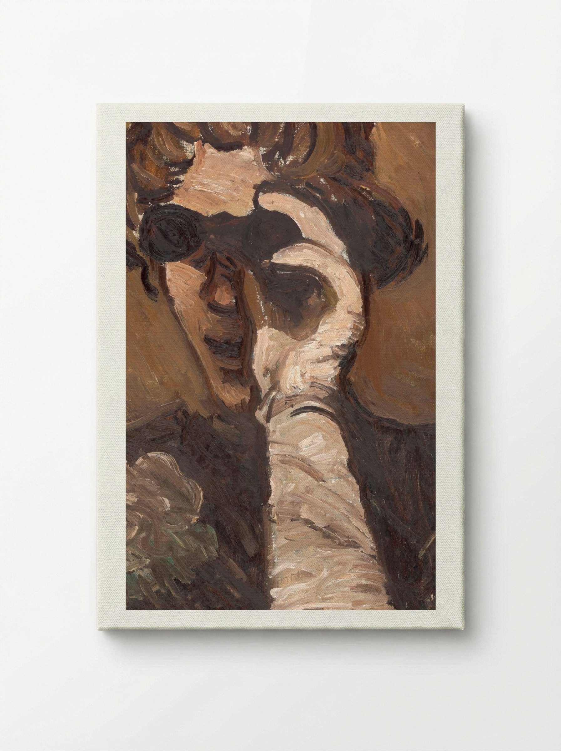 Lady with Opera Glasses - Cyprián Majerník - Canvas