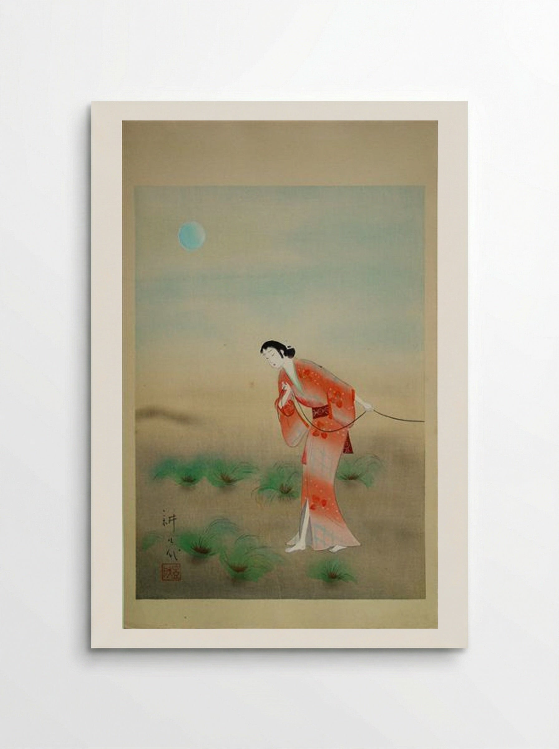 The Heroine Koman in the play Tanba Yosaku - Yamamura Toyonari - Poster