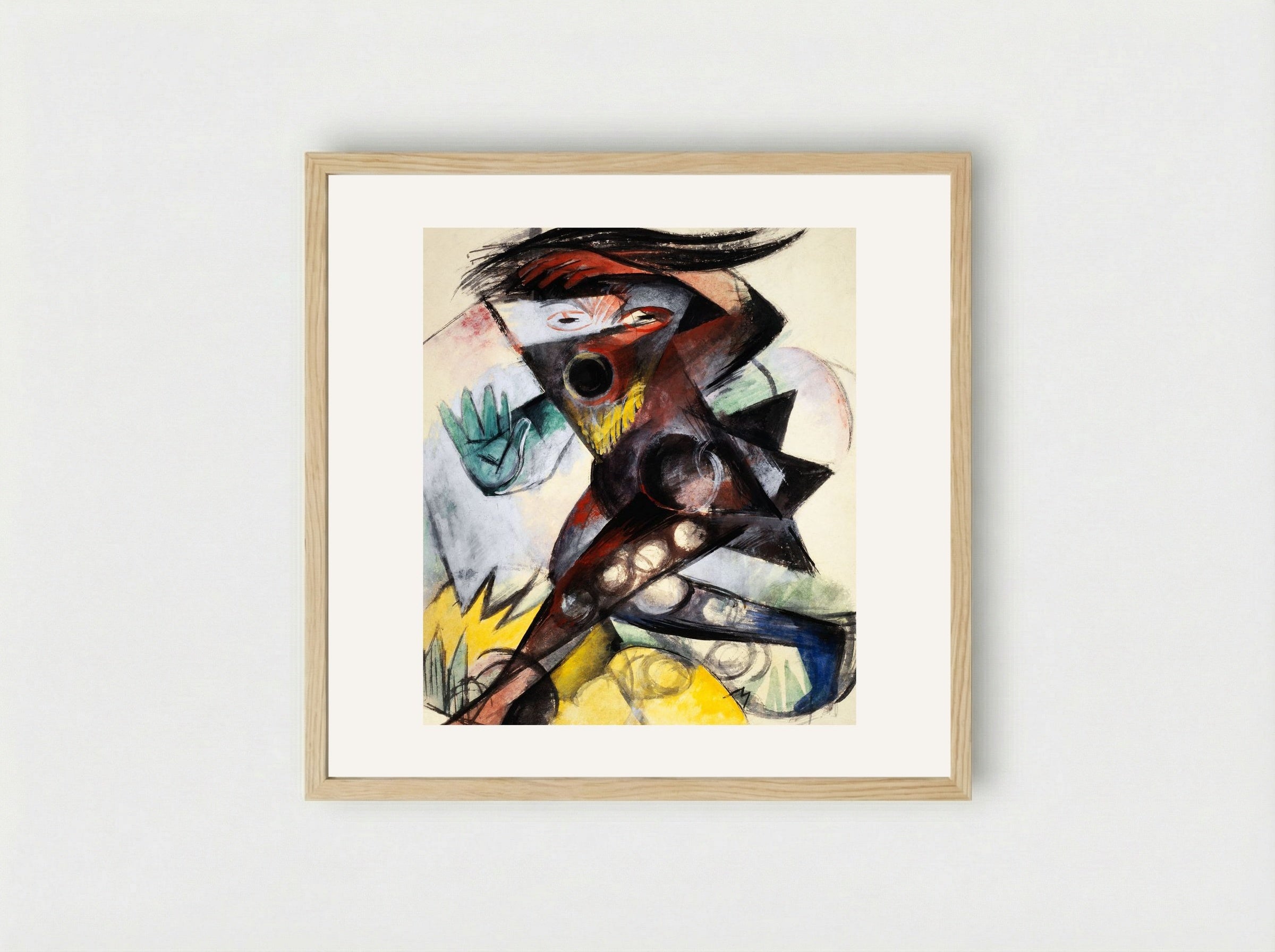 Caliban, Figurine for 'The Tempest' - Franz Marc - Framed Print Wood