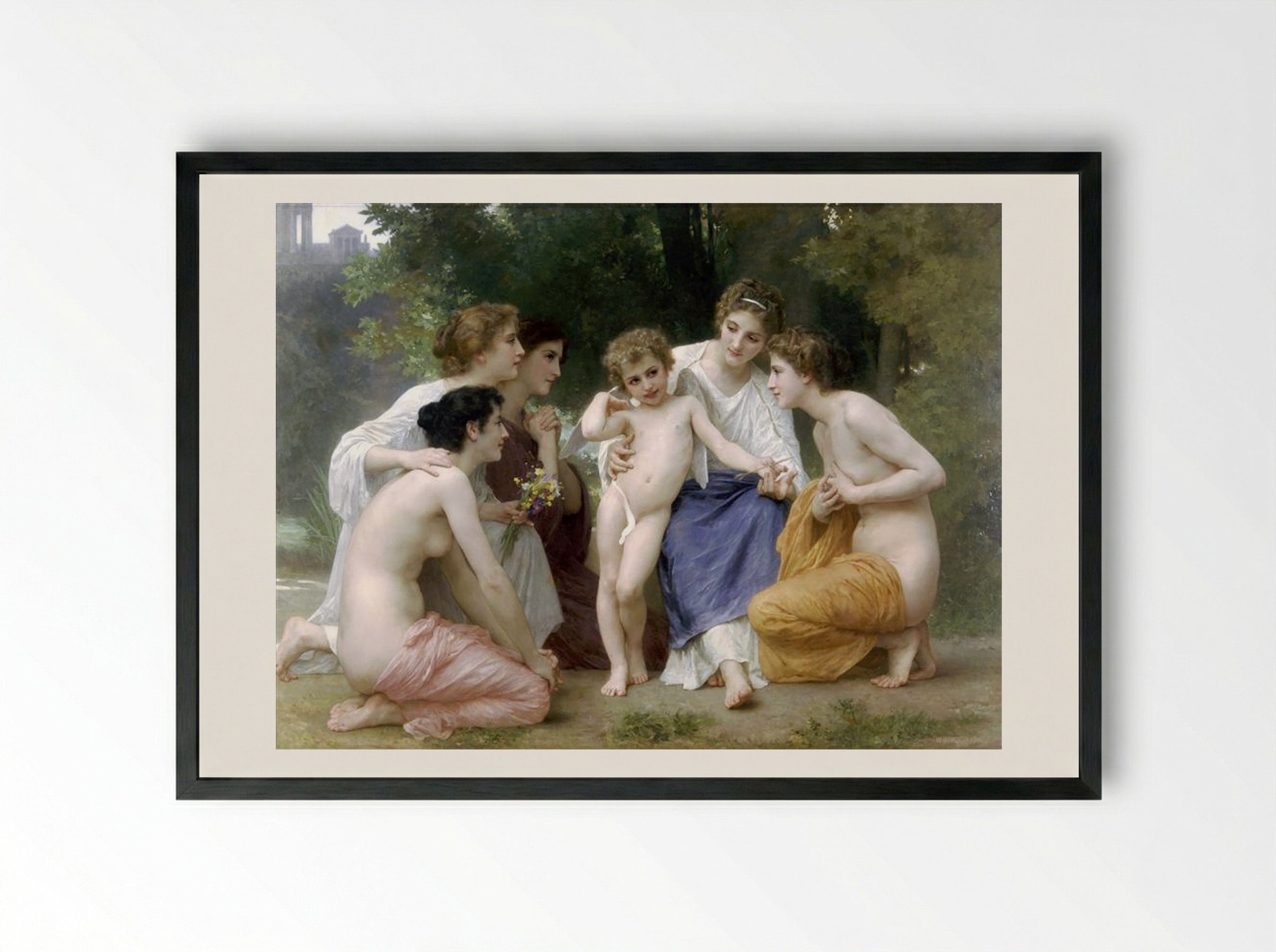 Ladmiration - William-Adolphe Bouguereau - Framed Print Black