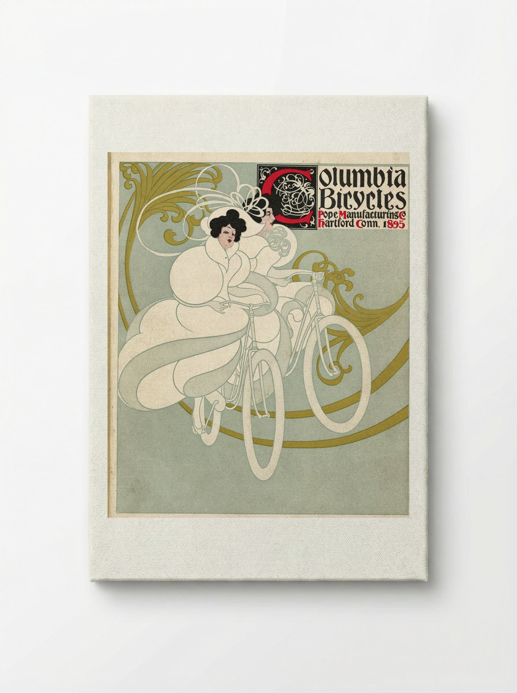 Columbia Bicycles, Pope Manufacturing Co., Hartford, Conn. - Will H. Bradley - Canvas