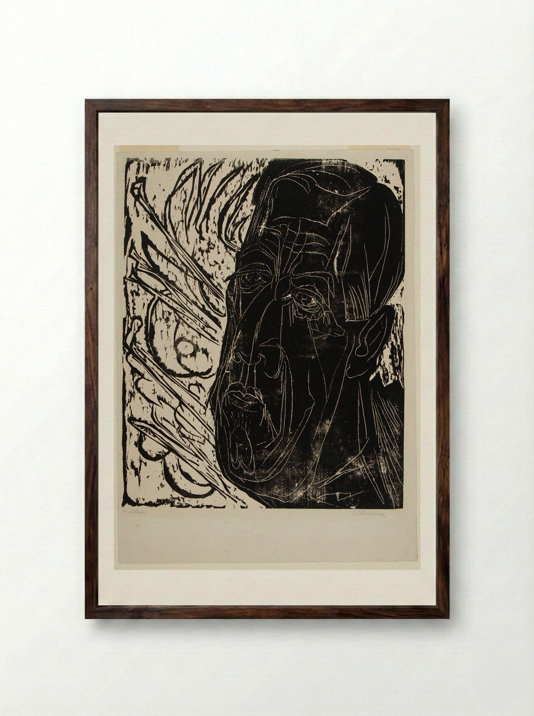 Henry van de Velde - Ernst Ludwig Kirchner - Framed Print Dark Wood
