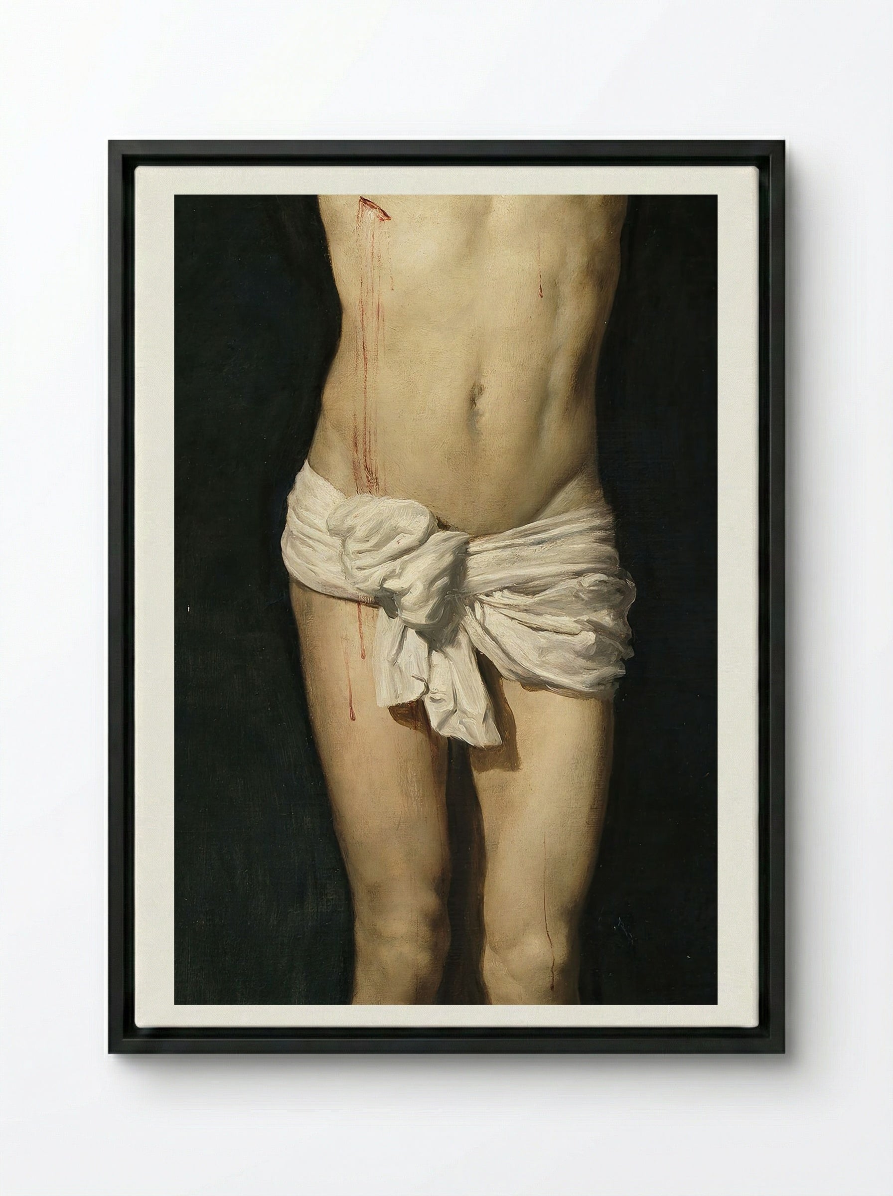 Christ Crucified - Diego Velázquez - Framed Canvas Black