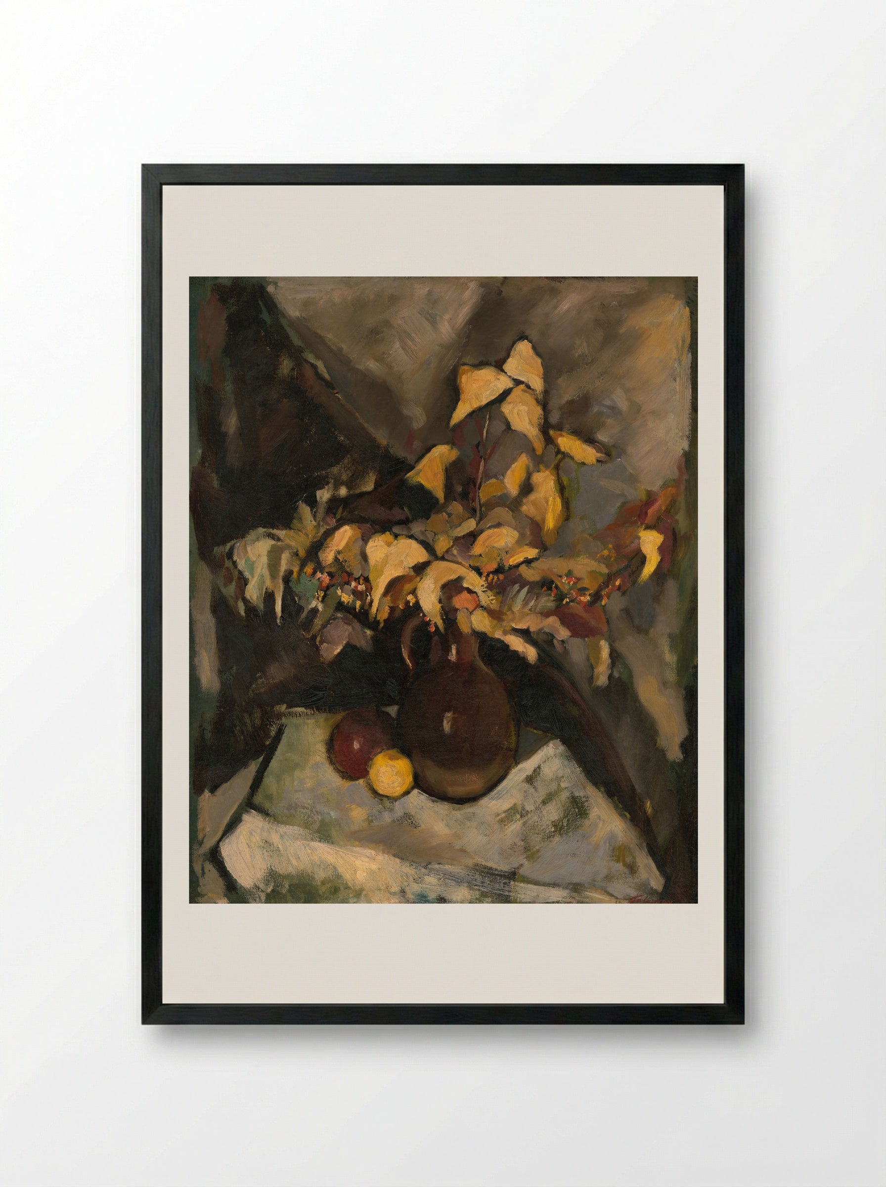 Autumn Still Life - Zolo Palugyay - Framed Print Black