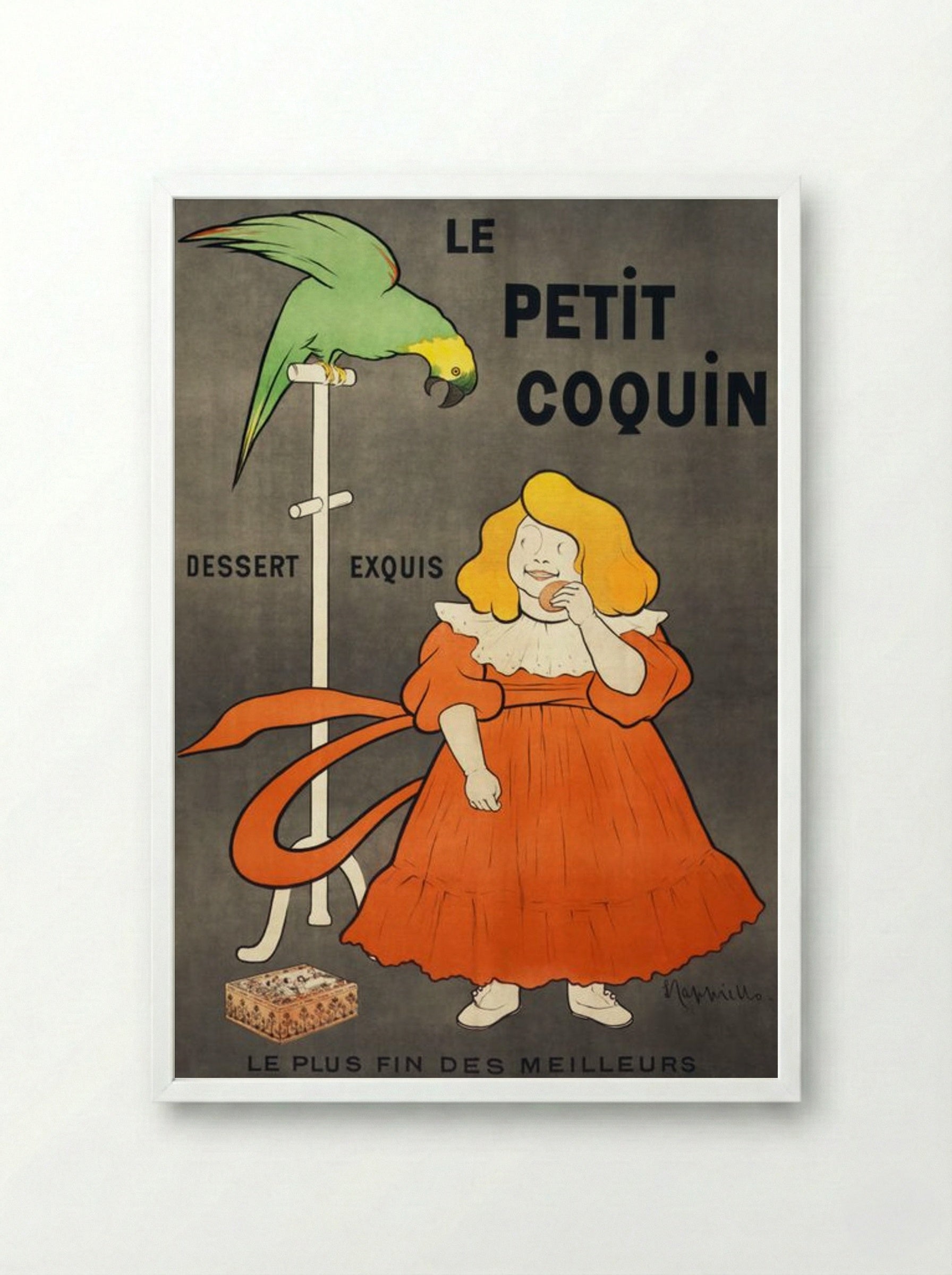 Le Petit Coquin (Dessert Exquis) - Leonetto Cappiello - Framed Print White