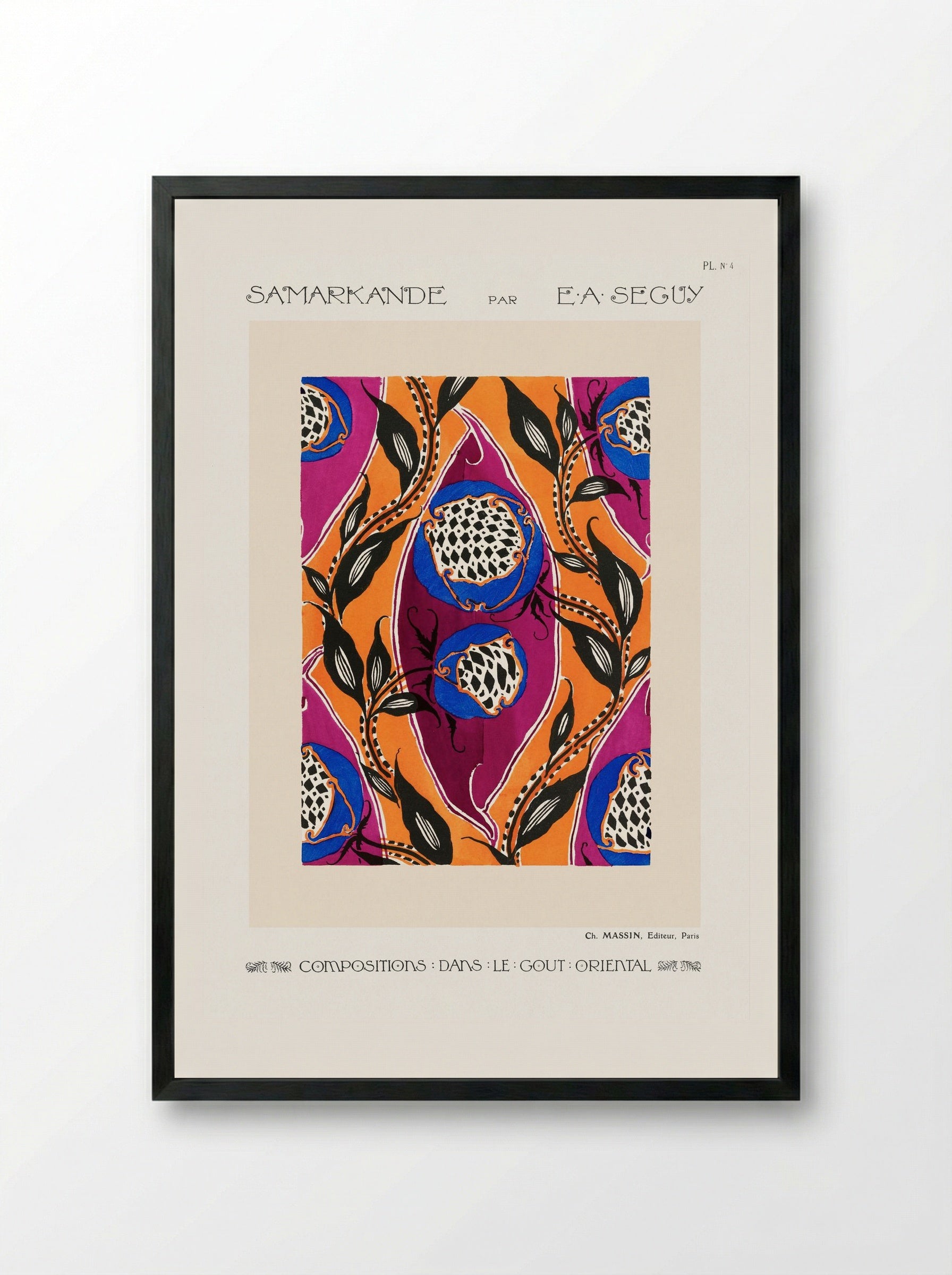 Samarkande, Planche No. 4 - Émile-Allain Séguy - Framed Print Black