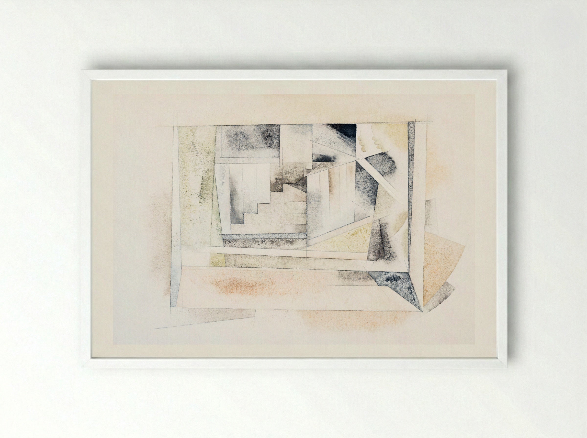 Bermuda Stairway - Charles Demuth - Framed Print White