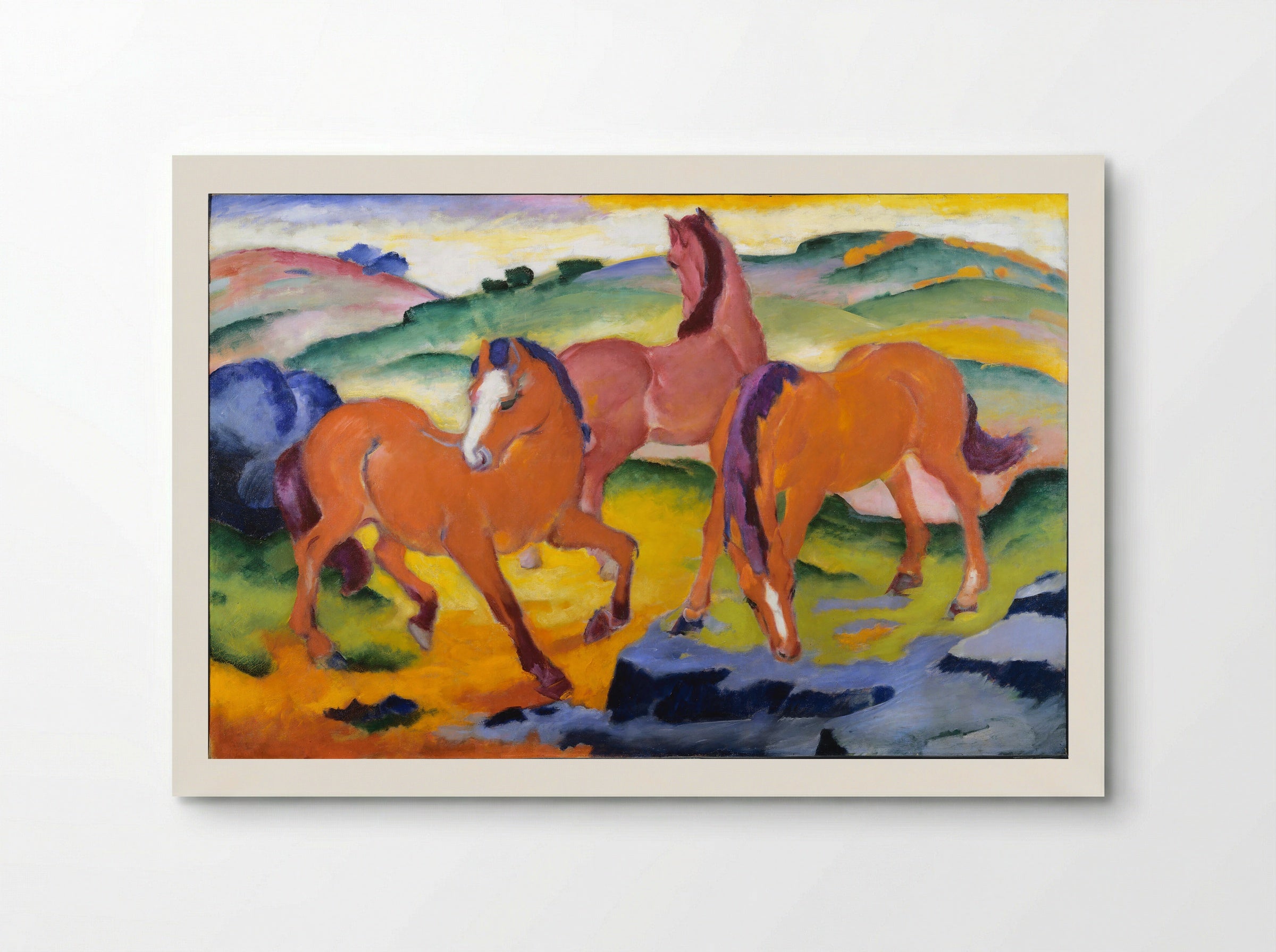 Grazing Horses IV - Franz Marc - Poster