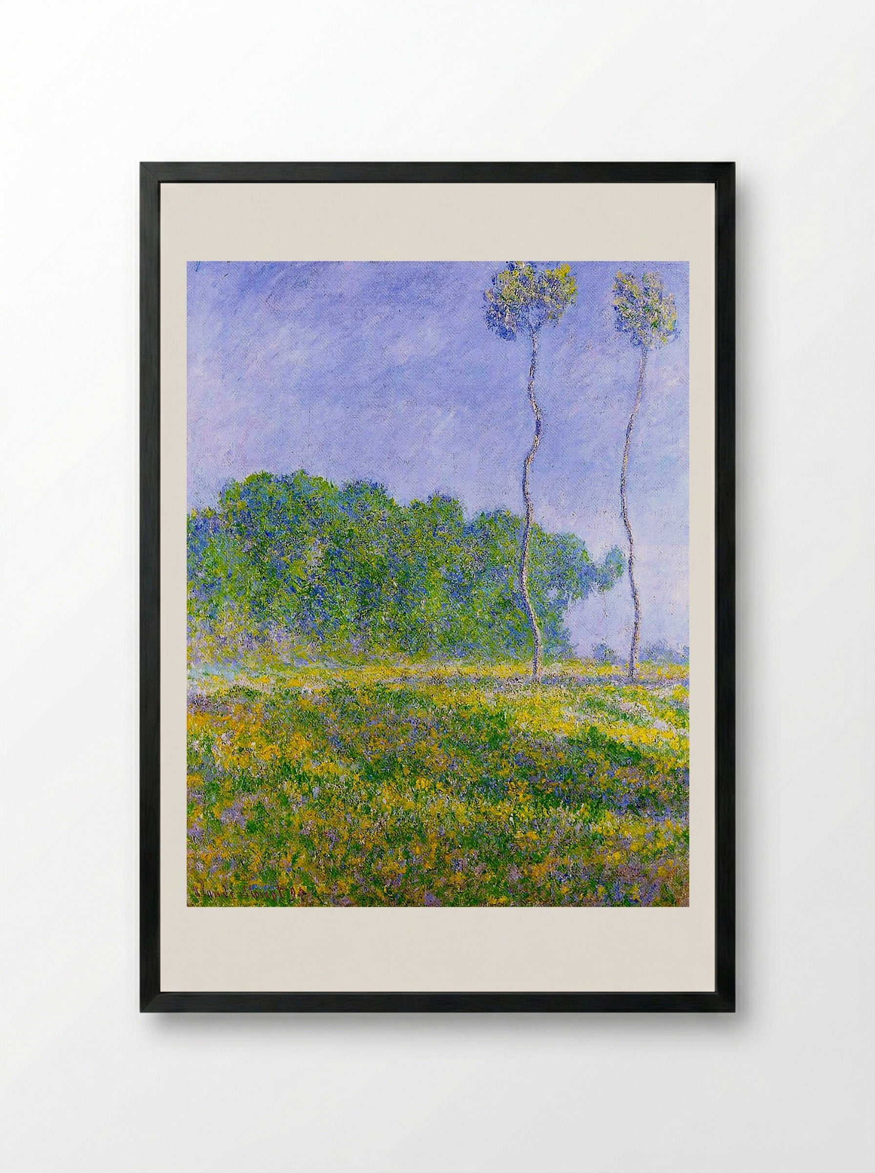 Spring Landscape - Armand Guillaumin - Framed Print Black