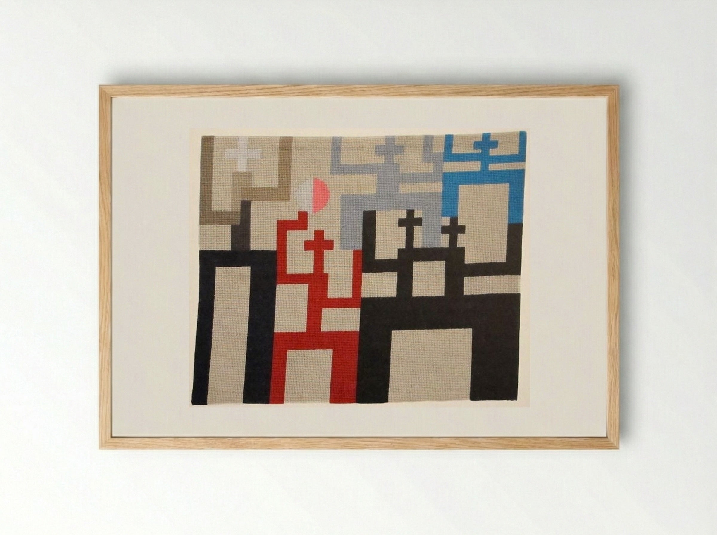 Figures - Sophie Taeuber-Arp - Framed Print Wood