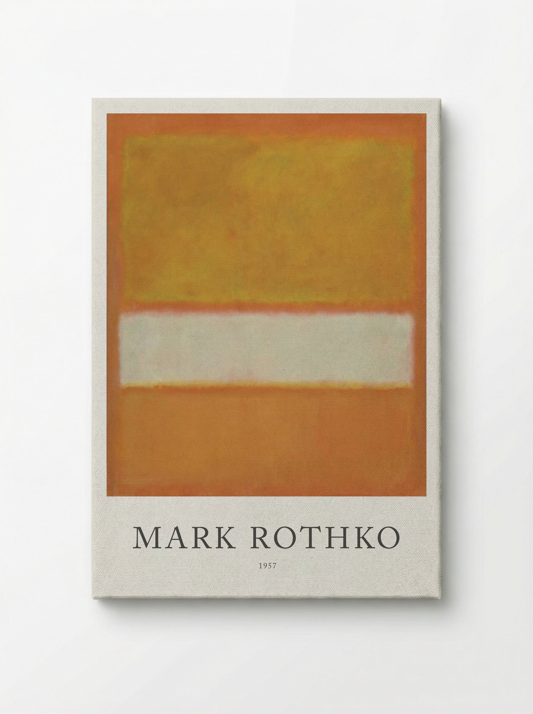 Untitled (Orange, White, and Orange) - Mark Rothko - Canvas