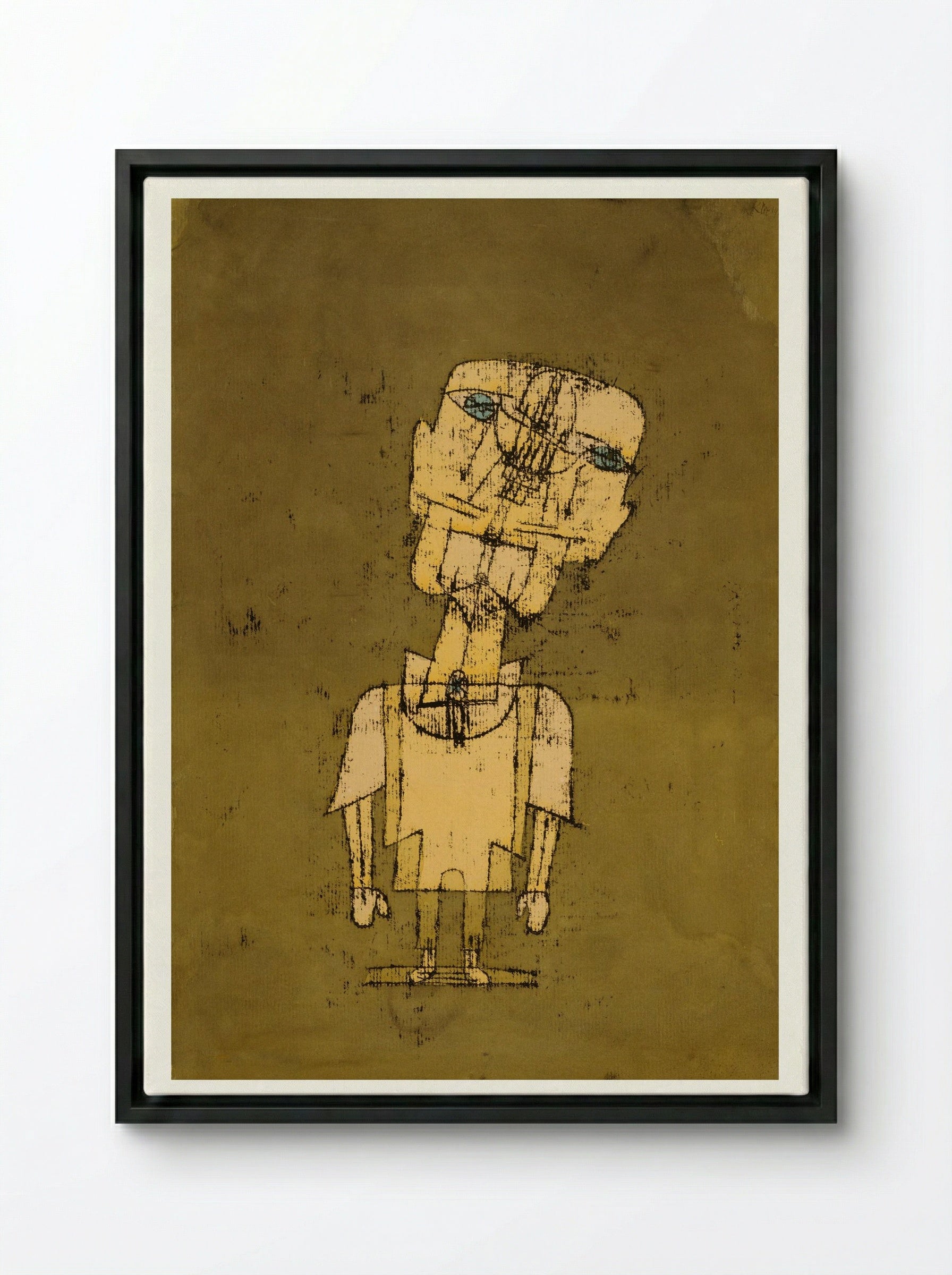 Ghost of a Genius - Paul Klee - Framed Canvas Black