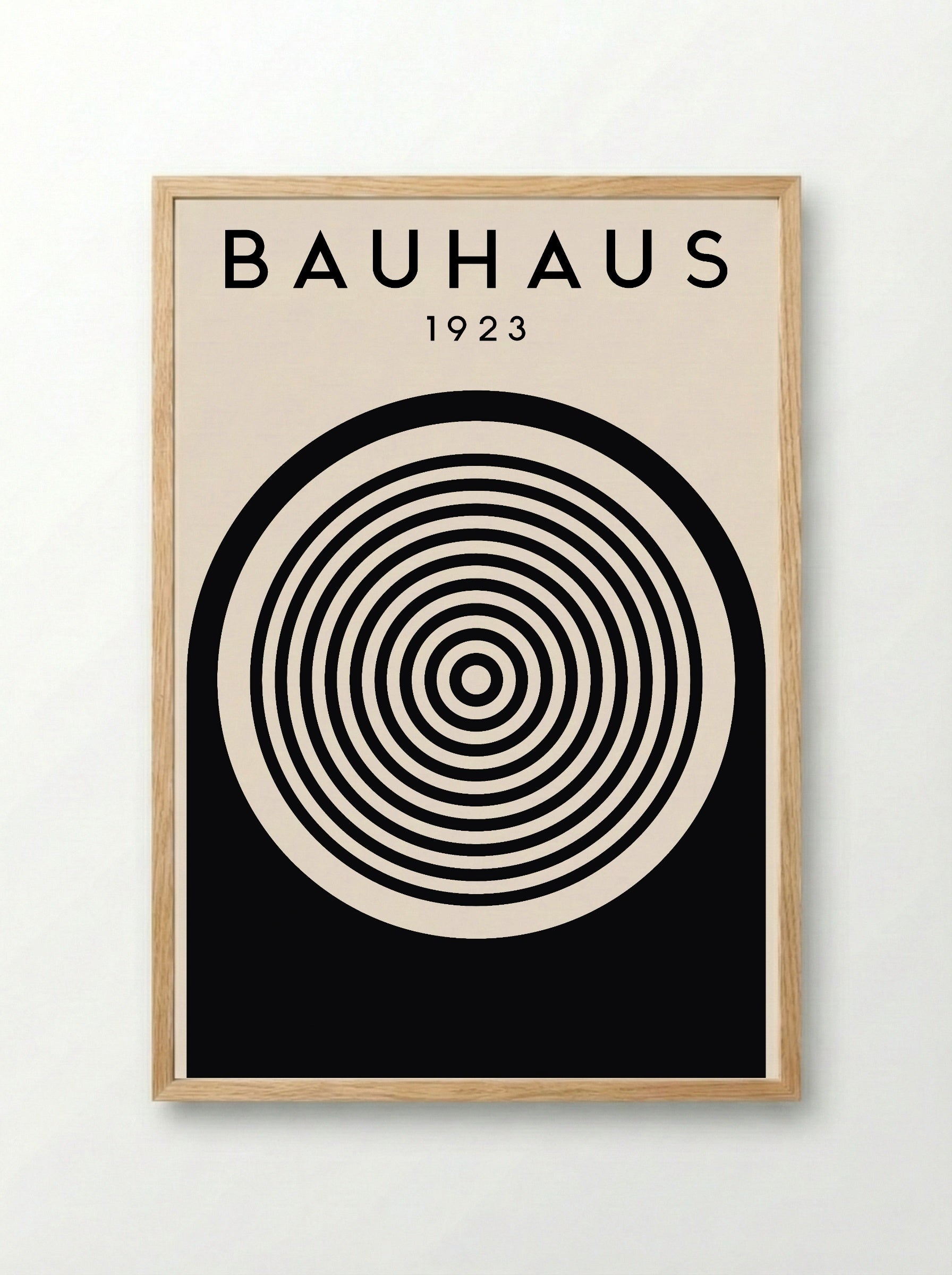 Bauhaus 1923 Concentric Circles – Inverted Print