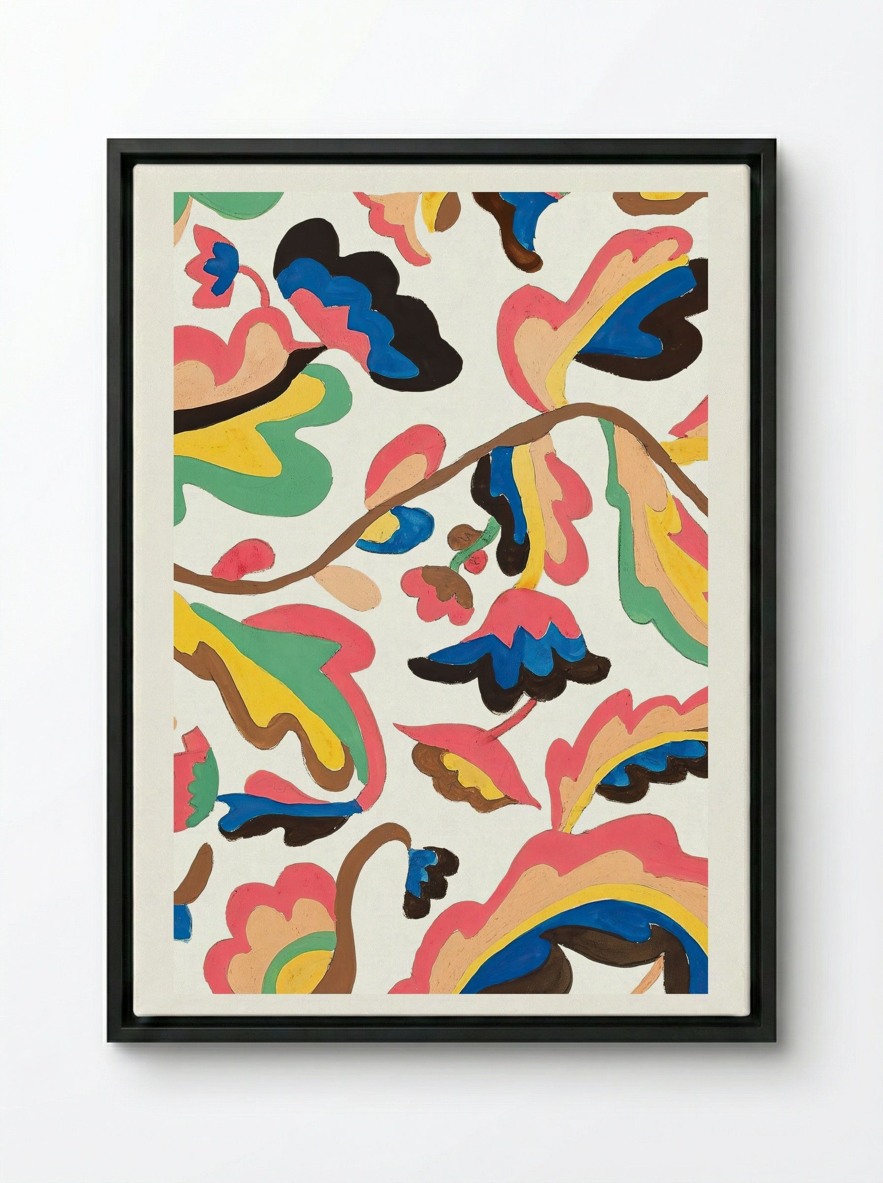 Colcha - Etna Wiswall - Framed Canvas Black