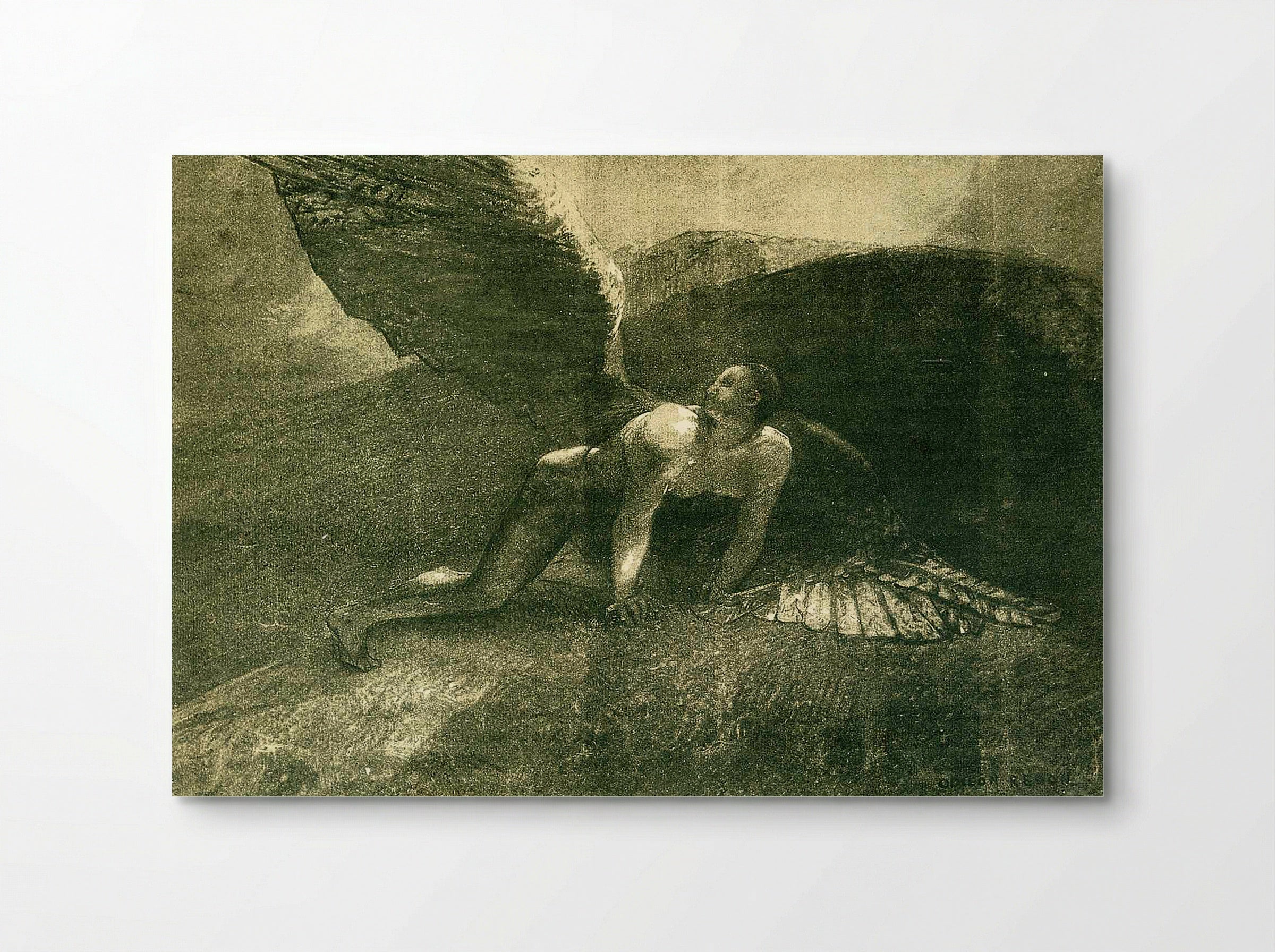 Fallen Angel - Odilon Redon - Poster