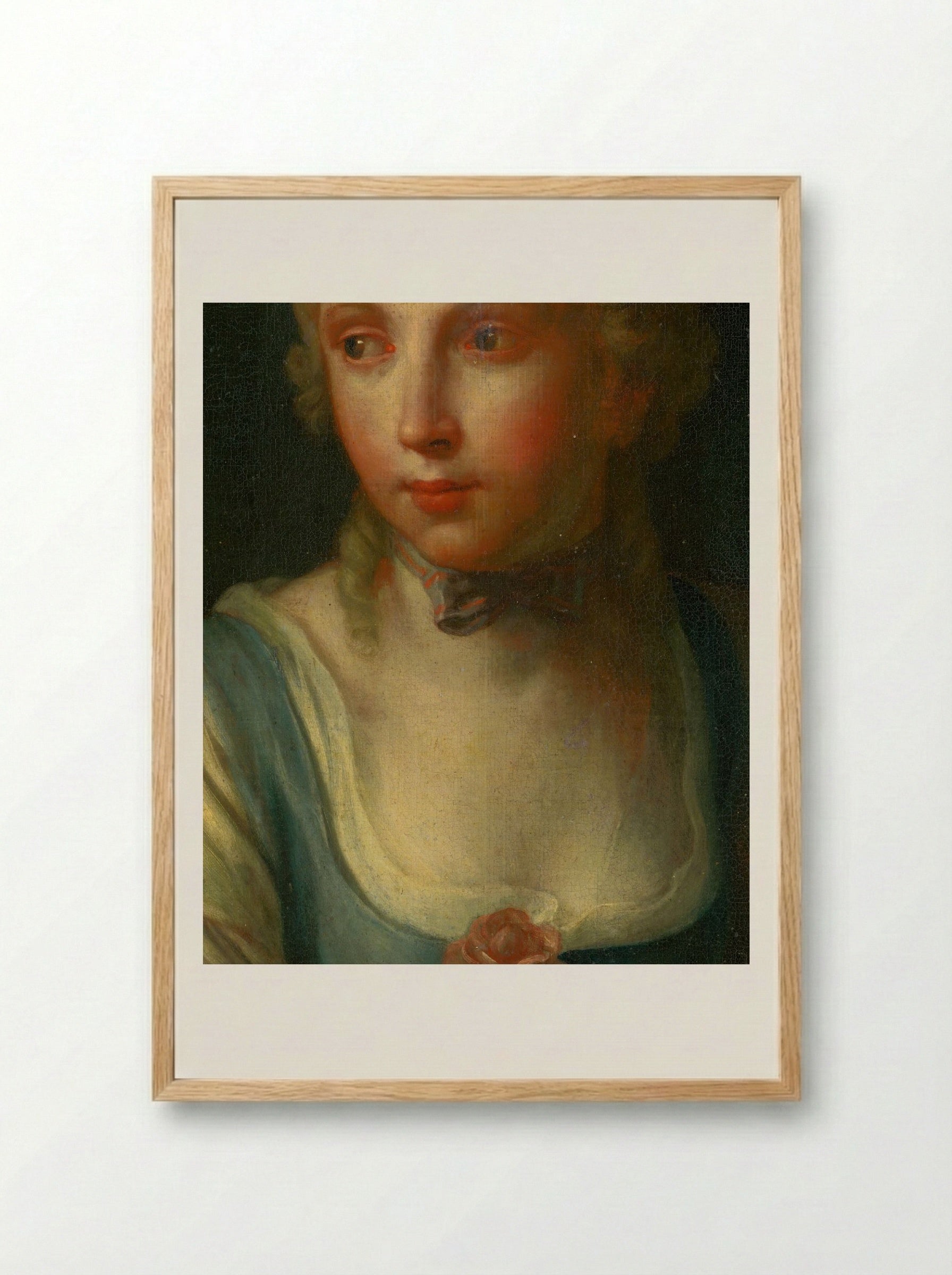 Portrait of a Girl - Berthe Morisot - Framed Print Wood