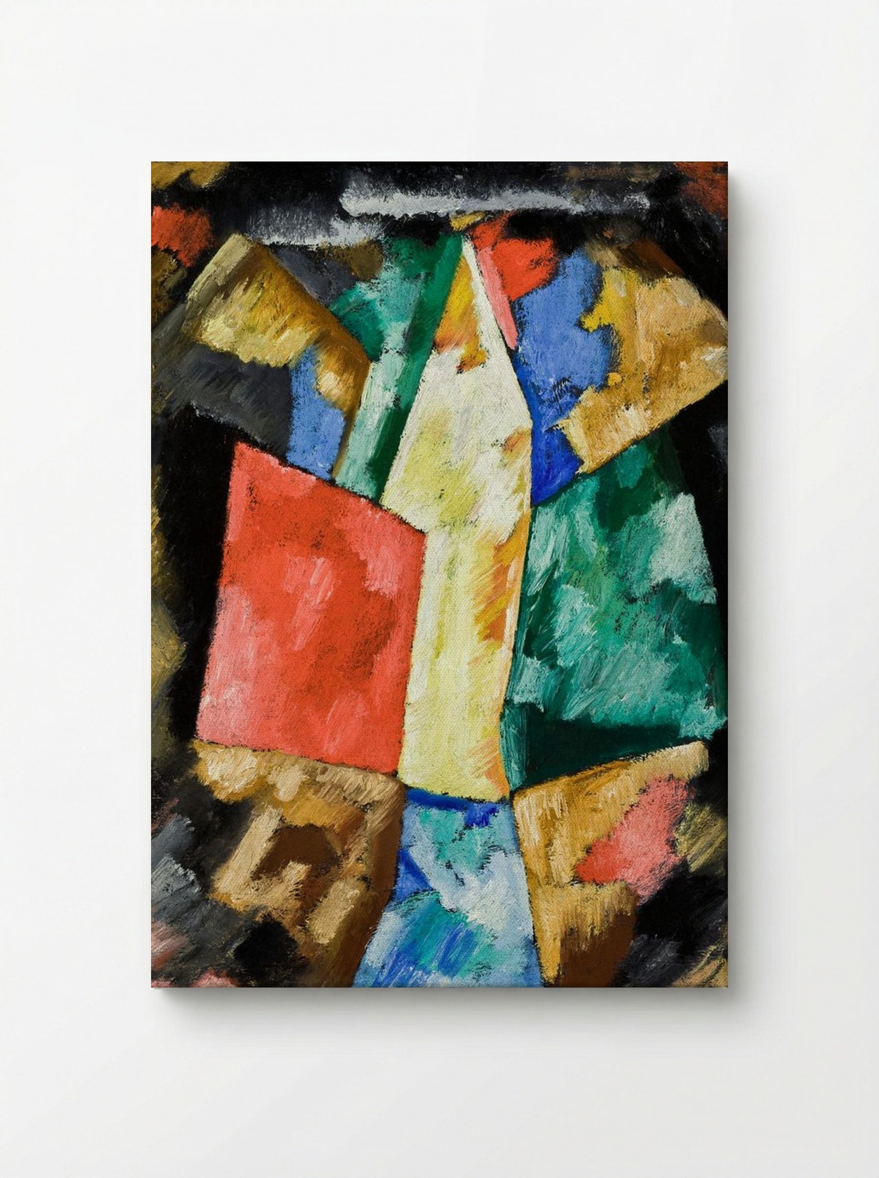 Abstraction, Blue, Yellow and Green - Marsden Hartley - Canvas