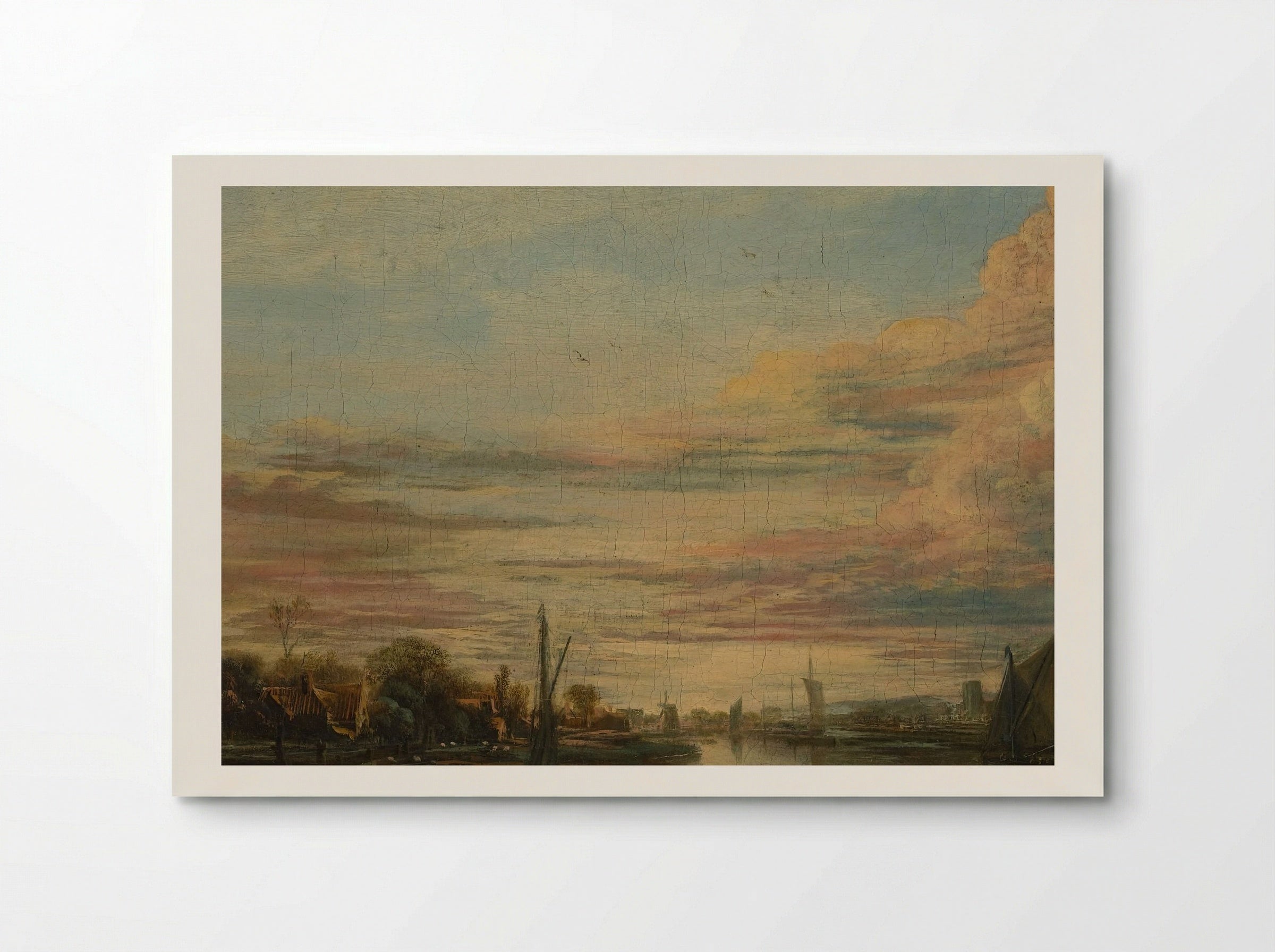 Landscape at Sunset - Aert van der Neer - Poster